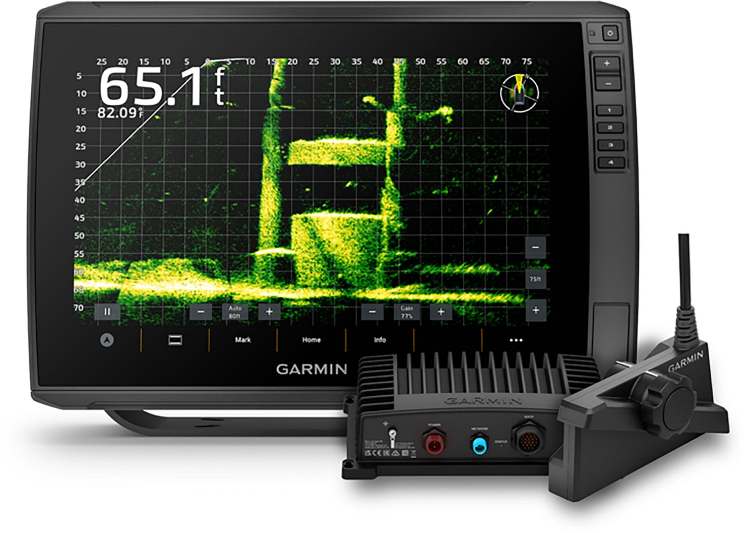 Garmin ECHOMAP Ultra 2 12 in LiveScope Chartplotter Bundle