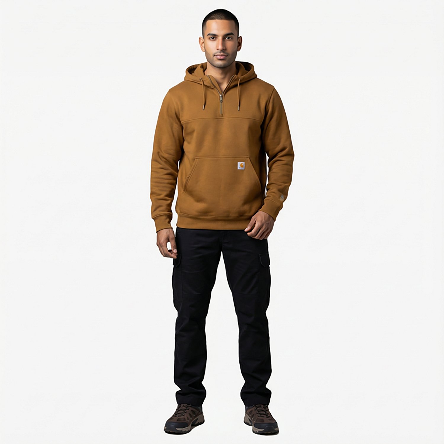 Carhartt Men's Paxton Heavyweight Hooded Zip Mock Sweatshirt