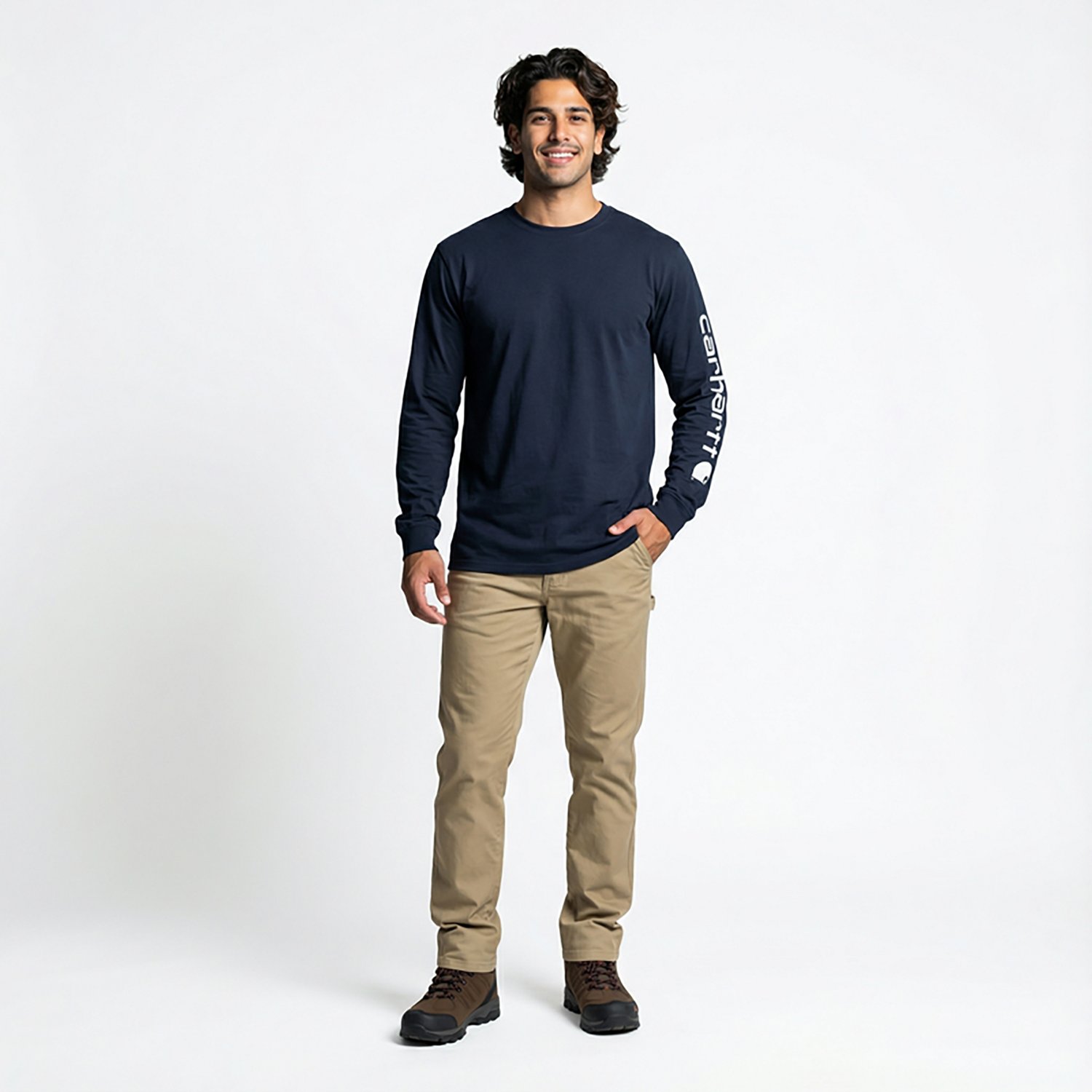 Carhartt Men's Long Sleeve Graphic Logo T-shirt