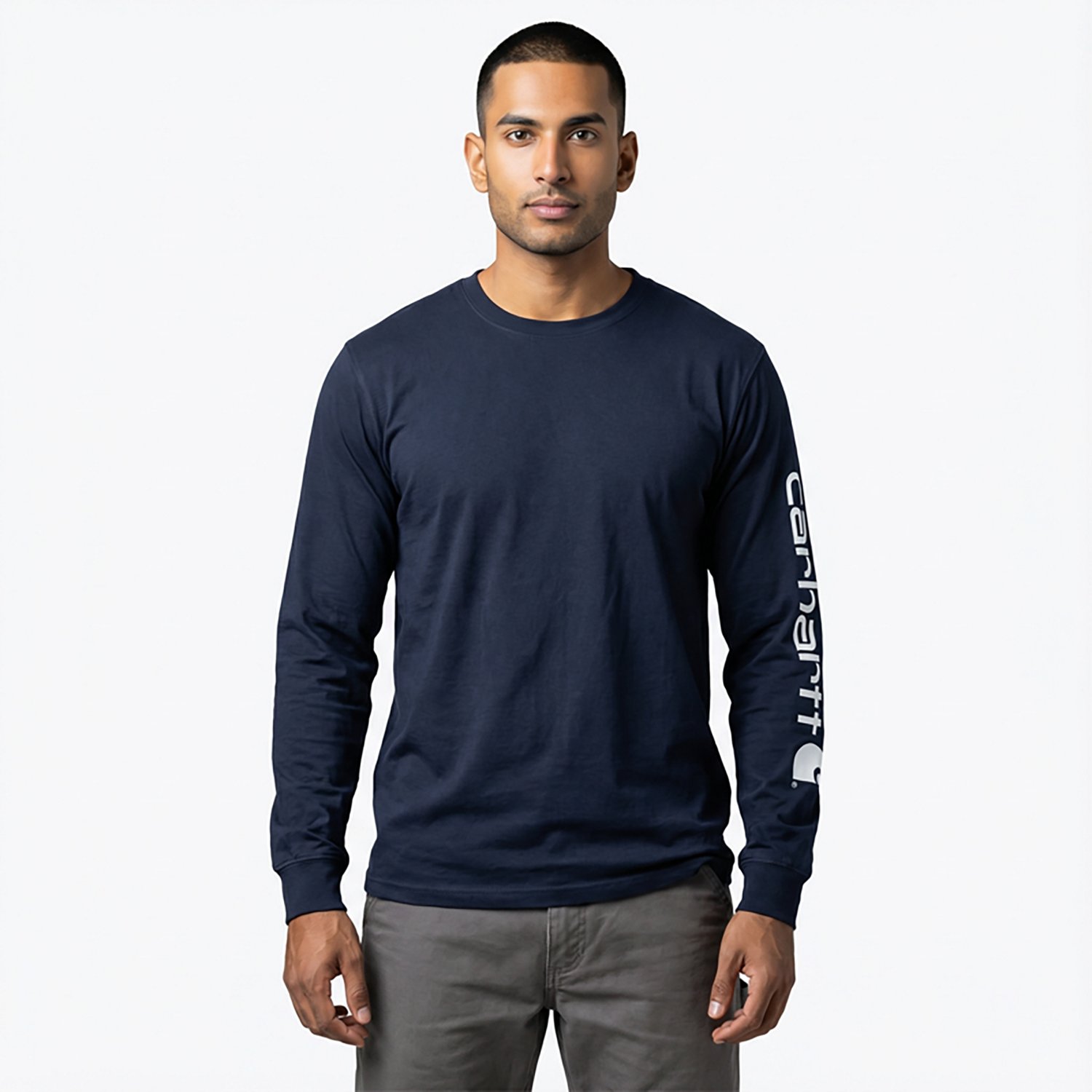 Carhartt Men's Long Sleeve Graphic Logo T-shirt                                                                                  - view number 2