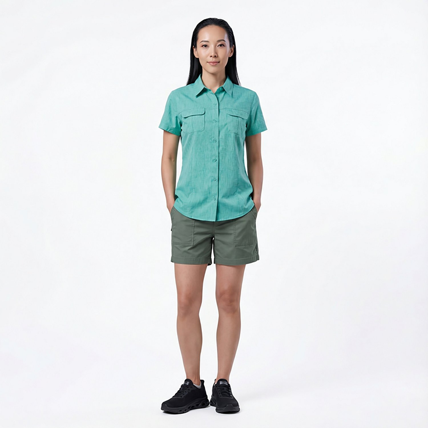 Magellan Outdoors Women's Aransas Pass Heathered Fishing Top