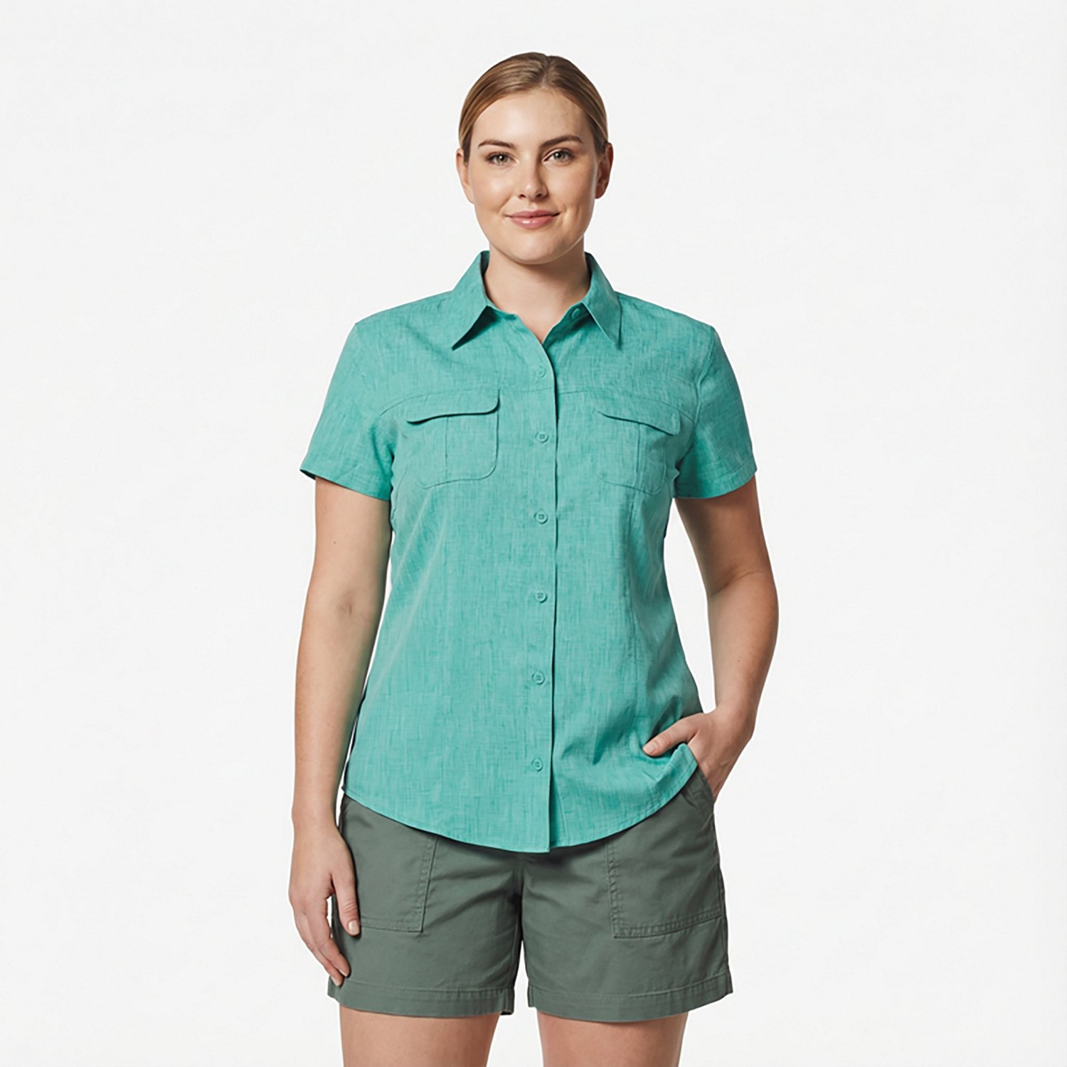 Magellan Outdoors Women's Aransas Pass Heathered Fishing Top                                                                     - view number 2