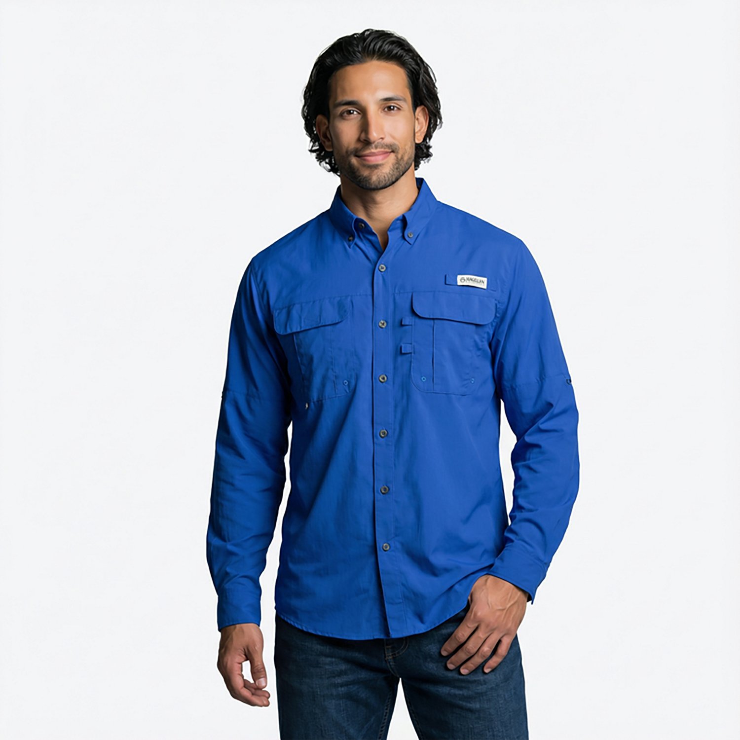 Magellan Outdoors Men's Laguna Madre Solid Long Sleeve Fishing Shirt - view number 2