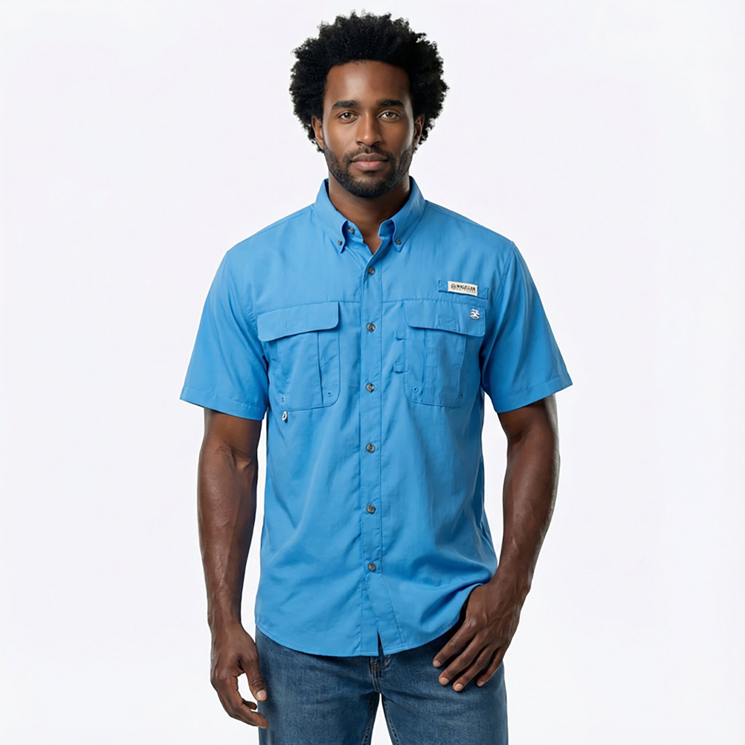 Magellan Outdoors Men's Laguna Madre Solid Short Sleeve Fishing Shirt - view number 2