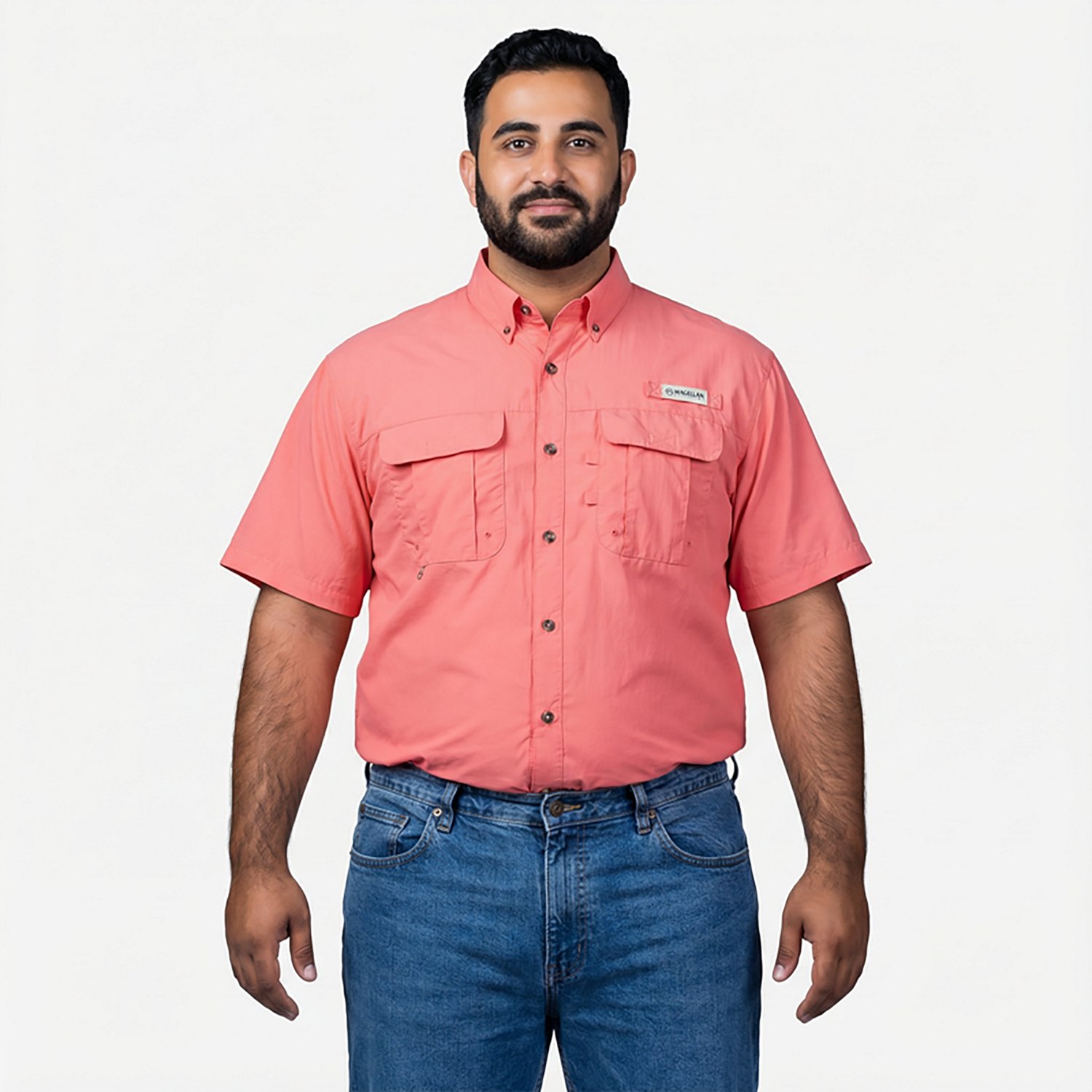 Magellan Outdoors Men's Laguna Madre Solid Short Sleeve Fishing Shirt - view number 2