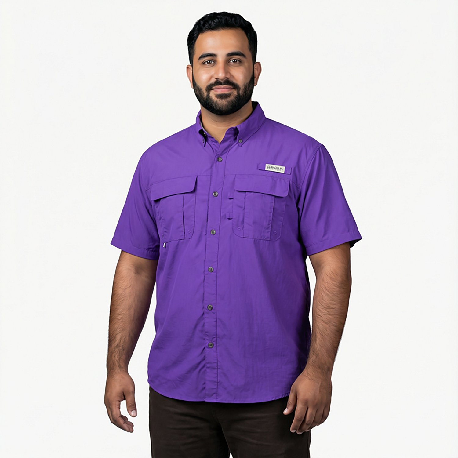 Magellan Outdoors Men's Laguna Madre Solid Short Sleeve Fishing Shirt - view number 2