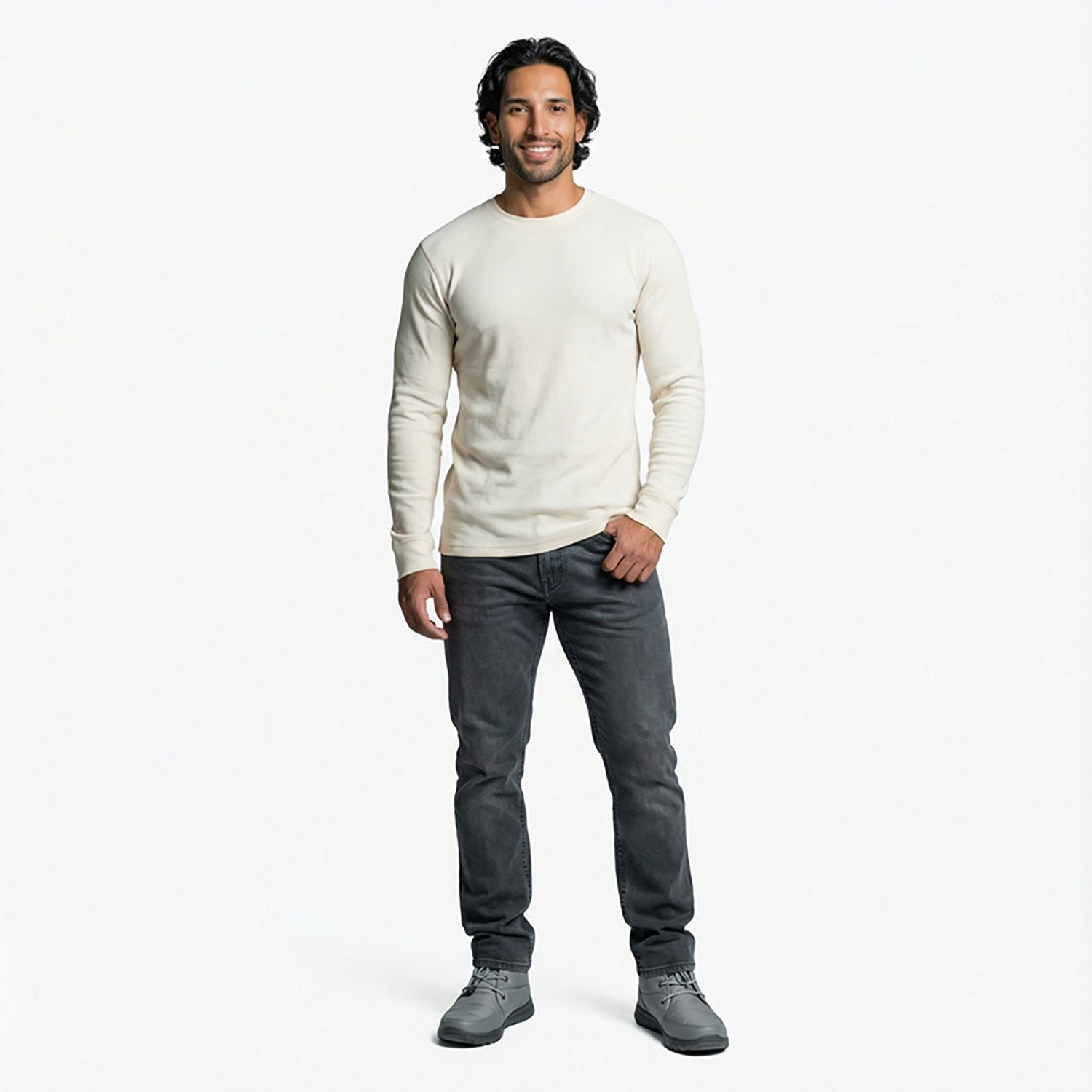 Magellan Outdoors Men's Base Camp Thermal Long Sleeve Crew Shirt