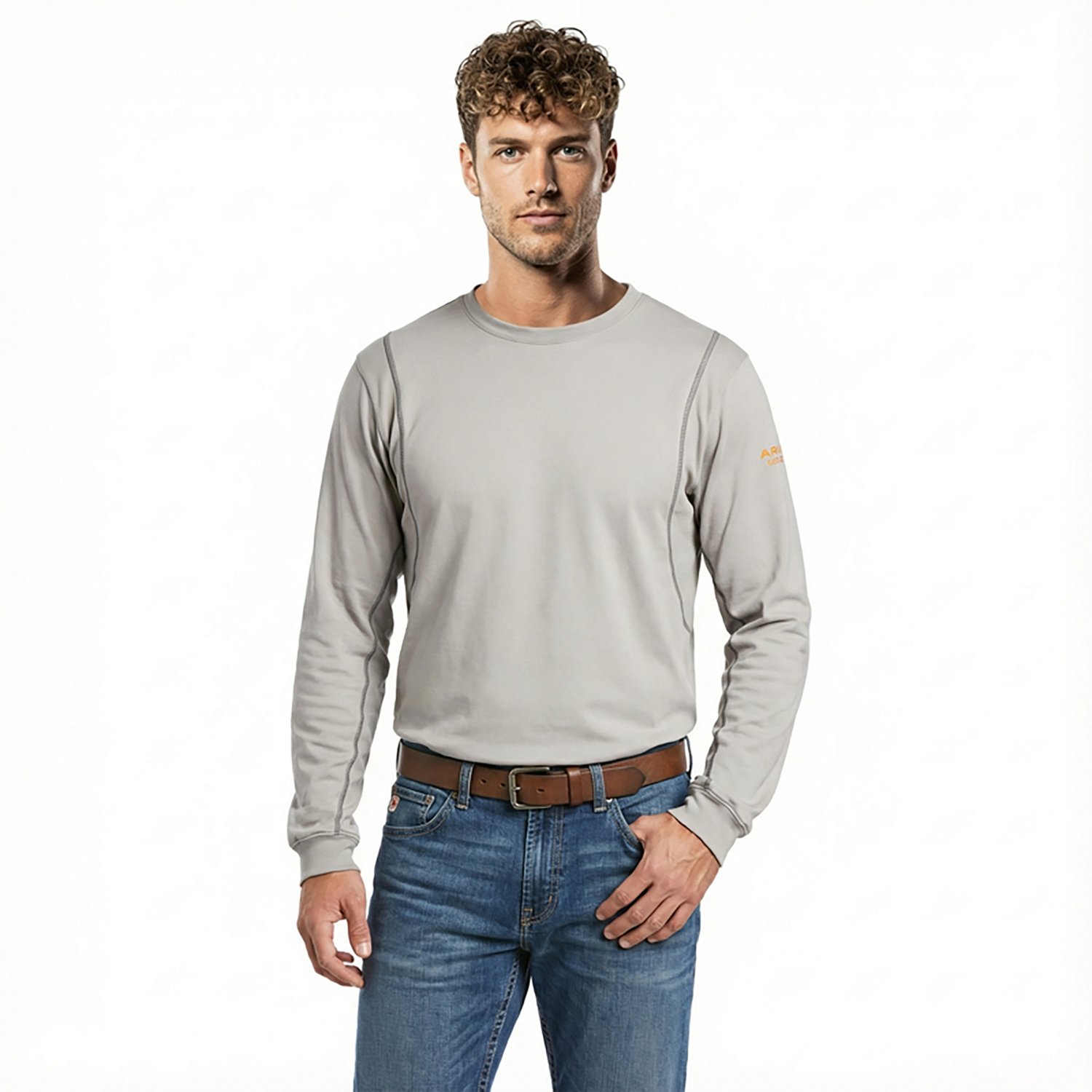 Ariat Men's FR AC Crew Long Sleeve Work Shirt                                                                                    - view number 4