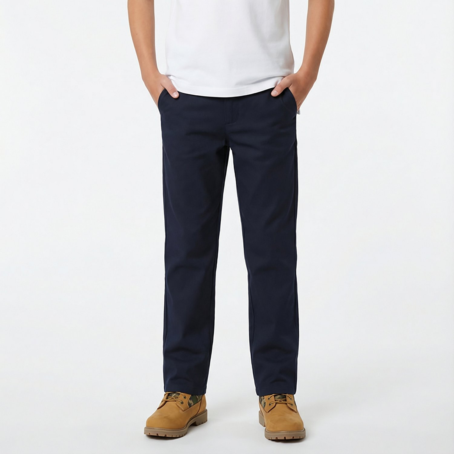 French Toast Boys' Adjustable Waist Double Knee Pant