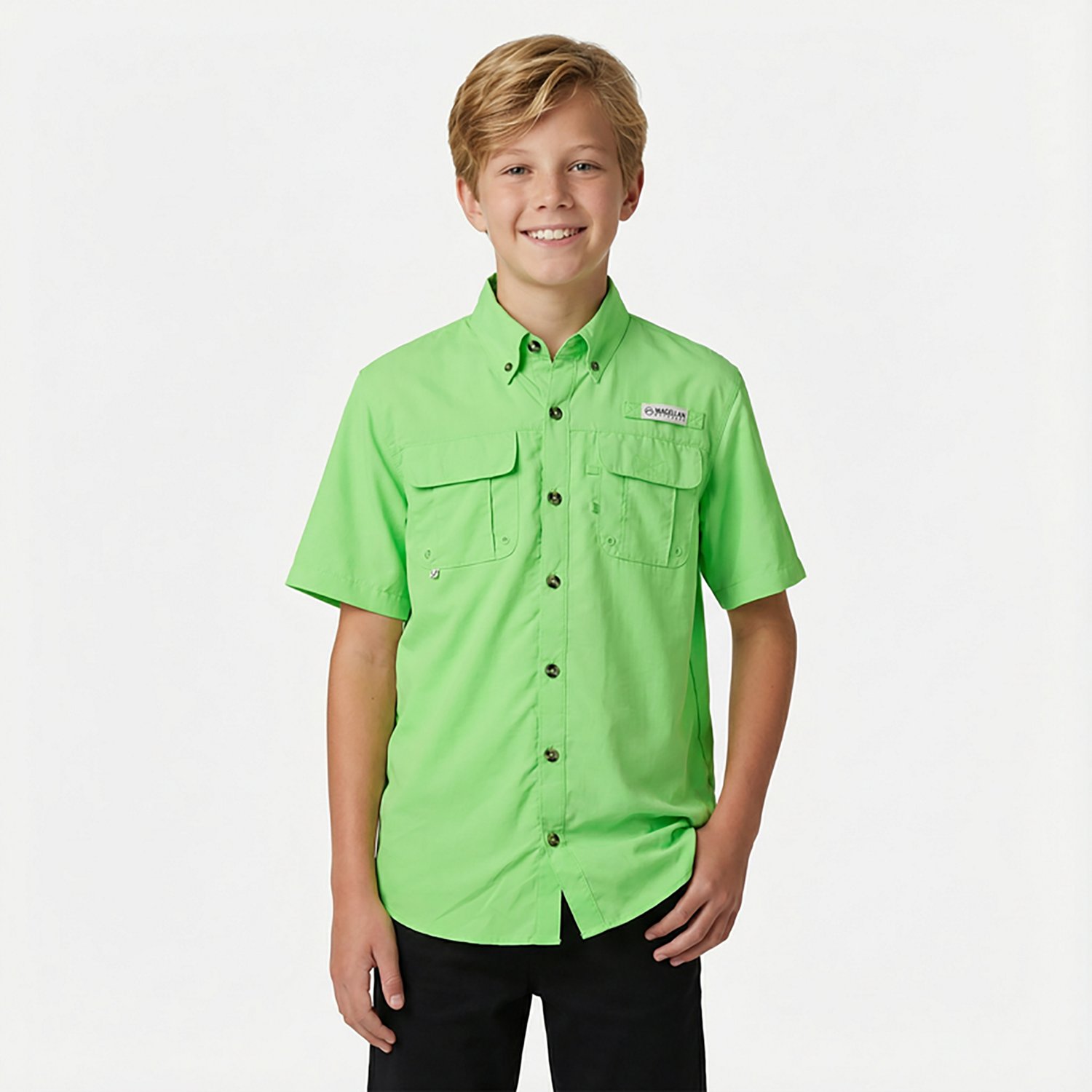 Magellan Outdoors Boys' Laguna Madre Button Down Shirt                                                                           - view number 2