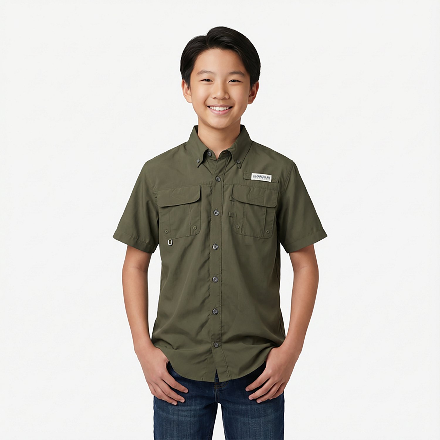 Magellan Outdoors Boys' Laguna Madre Button Down Shirt                                                                           - view number 2