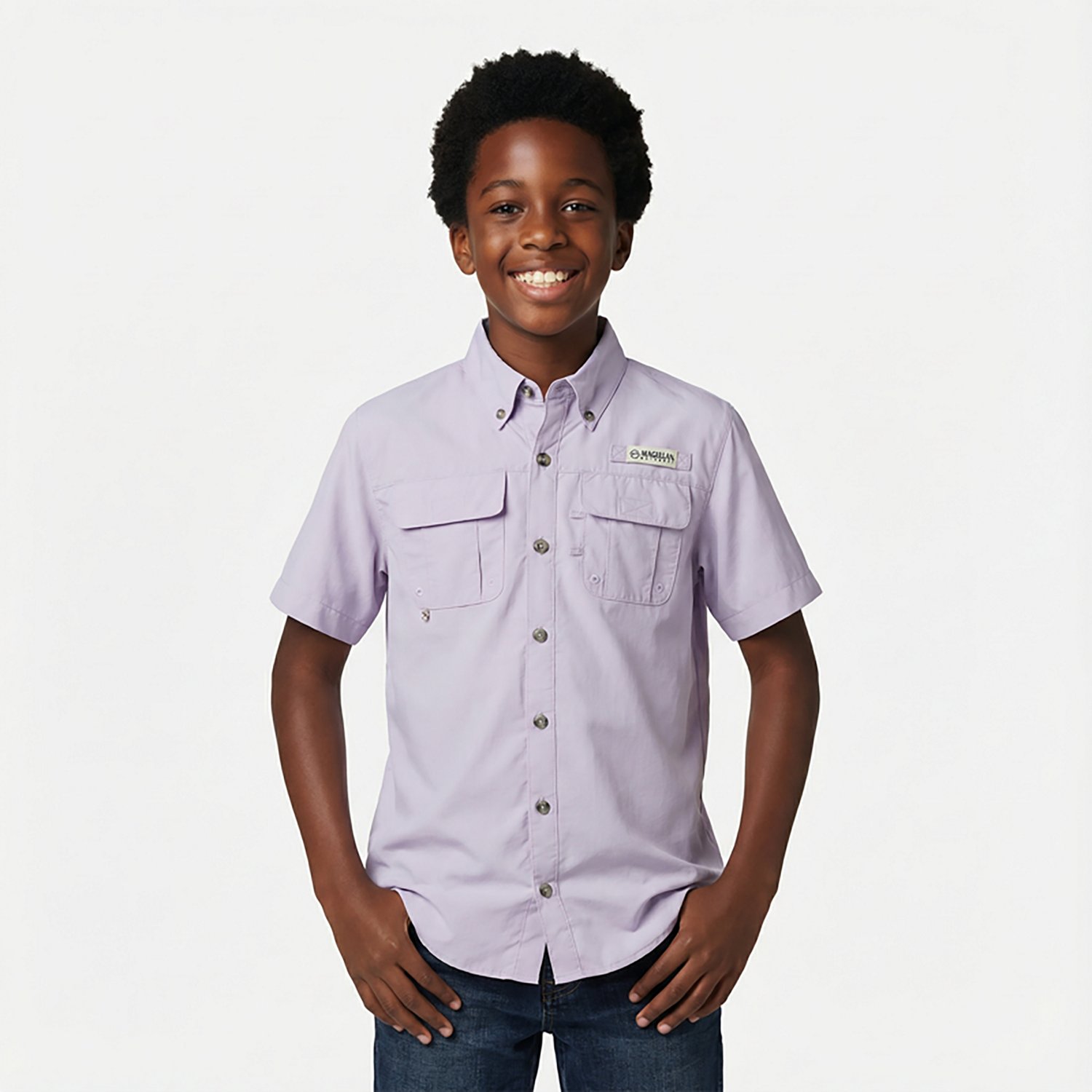 Magellan Outdoors Boys' Laguna Madre Button Down Shirt                                                                           - view number 2