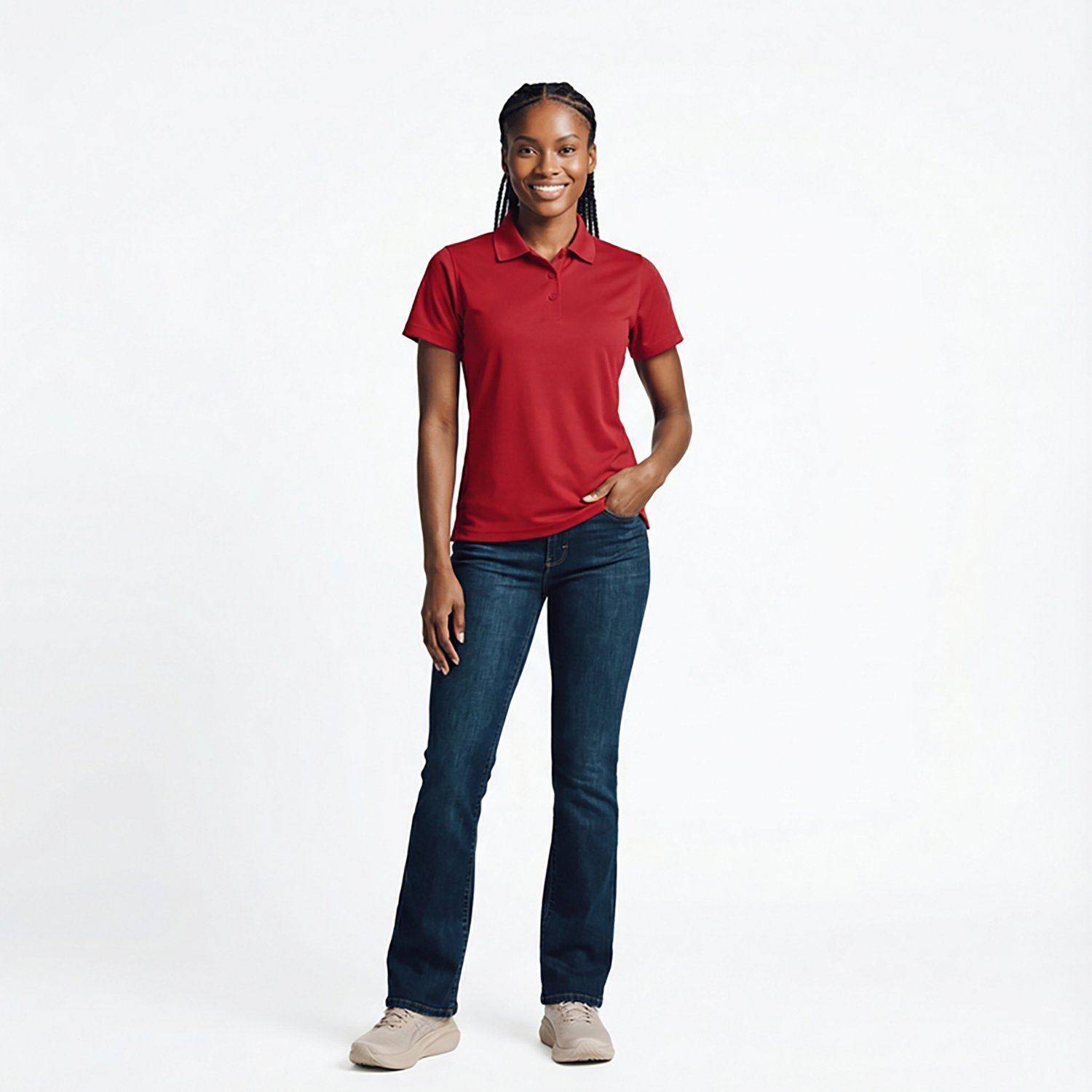 Red Kap Women's Short Sleeve Performance Knit Work Polo Shirt