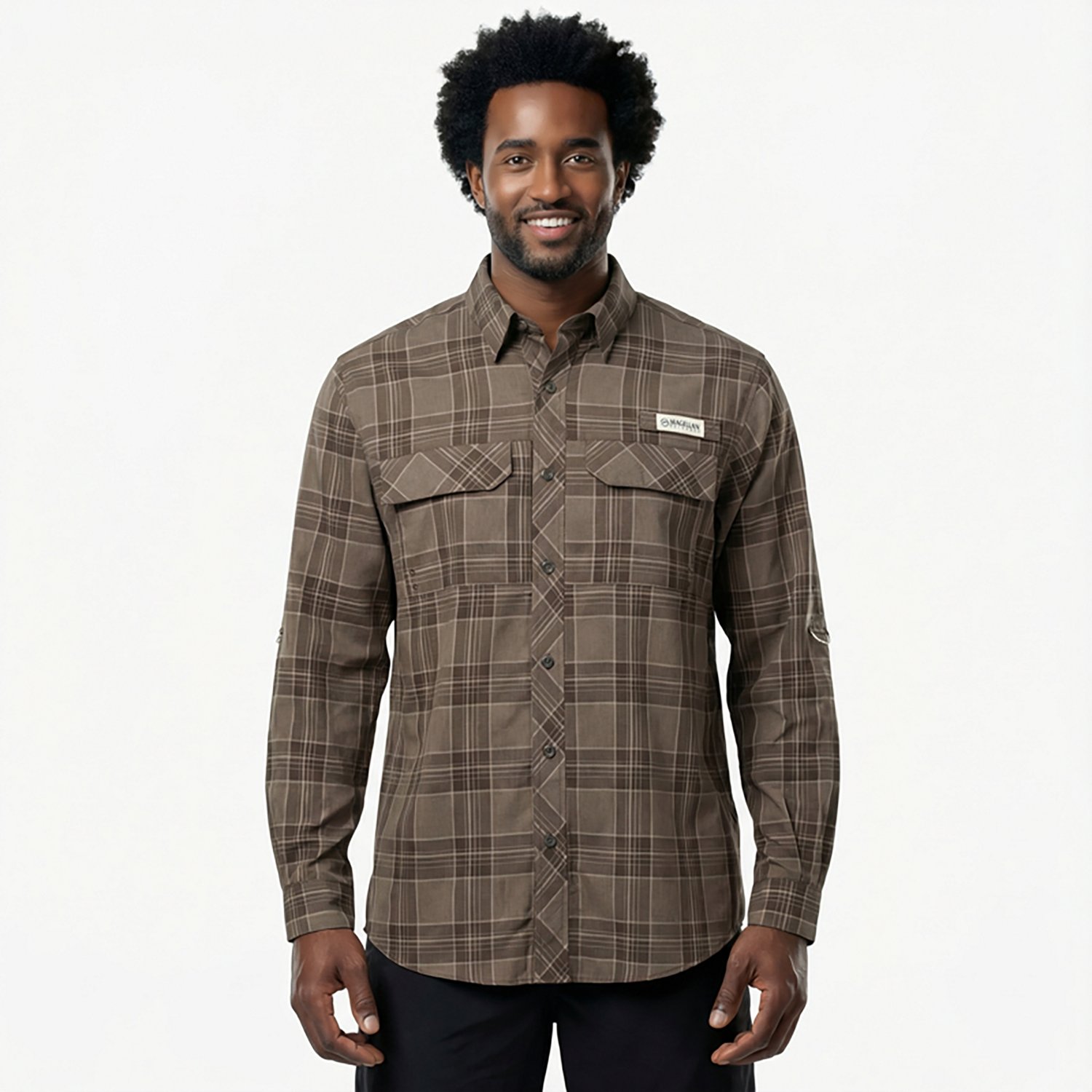 Magellan Outdoors Men's Barton Creek Outdoor Plaid Long Sleeve Shirt - view number 2