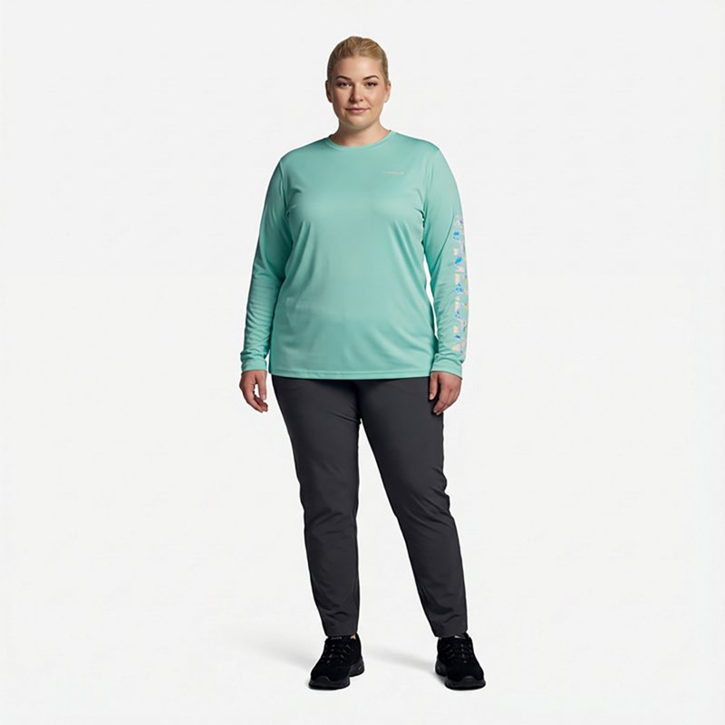 Magellan Outdoors Women's Caddo Lake Logo Long Sleeve Plus Size Fishing T-shirt