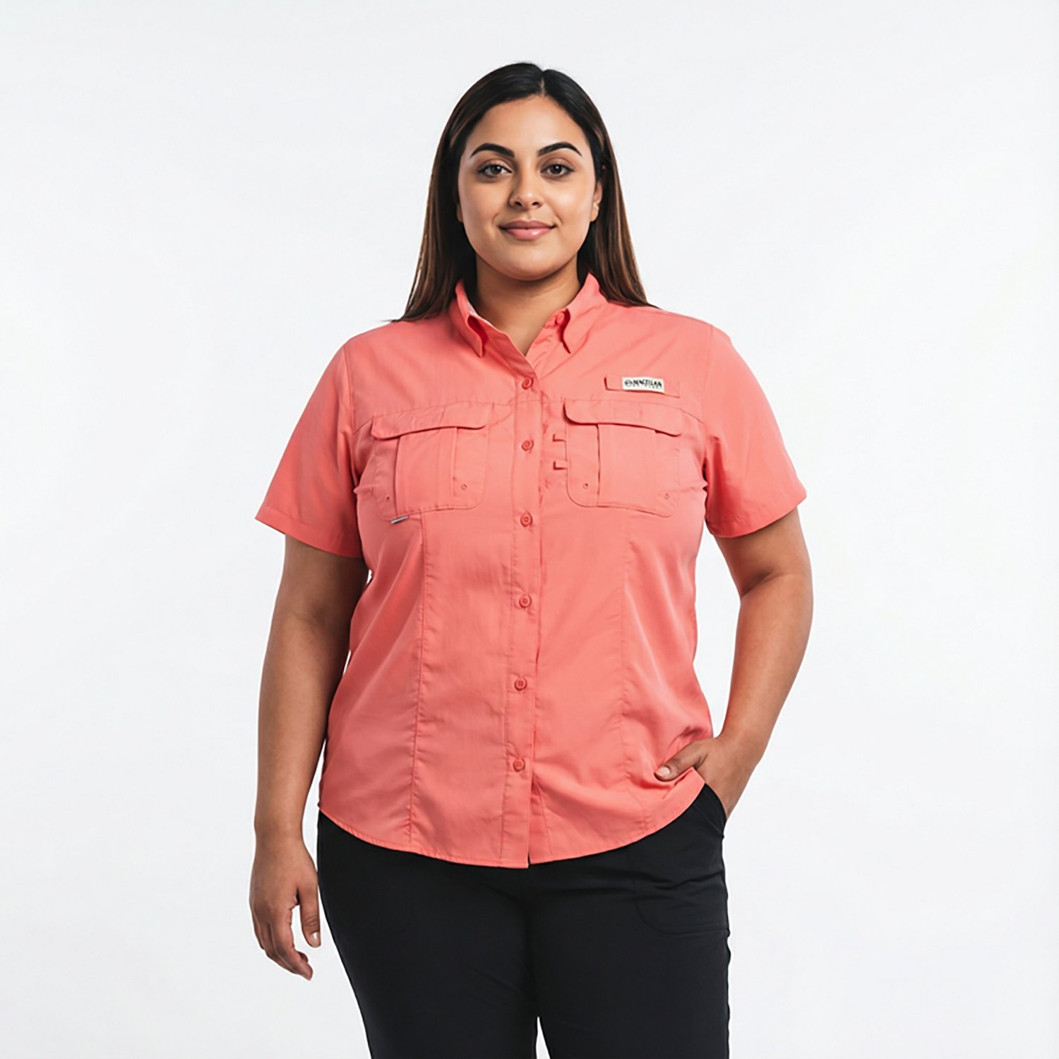 Magellan Outdoors Women's Laguna Madre Plus Size Fishing Shirt                                                                   - view number 2