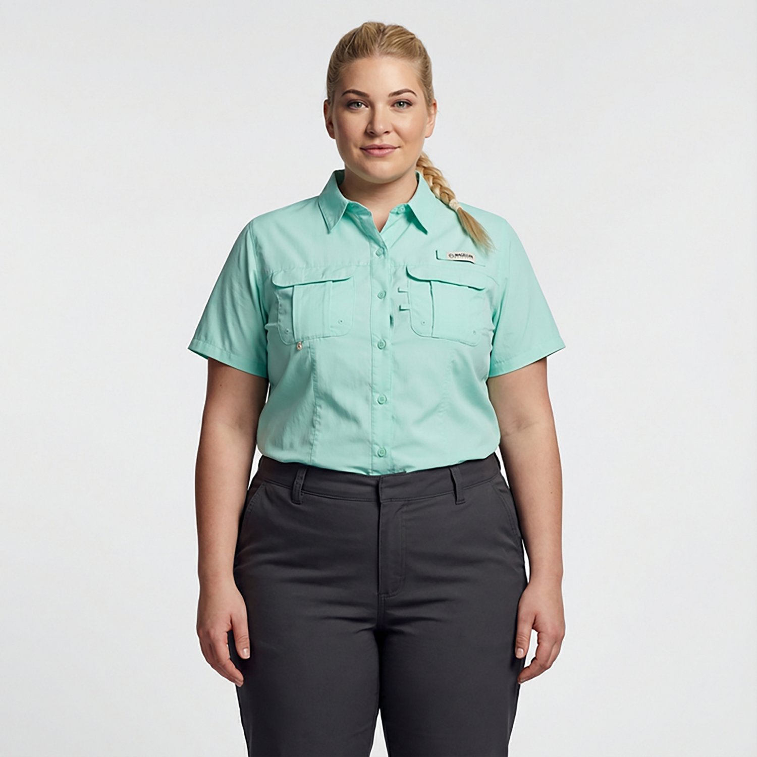 Magellan Outdoors Women's Laguna Madre Plus Size Fishing Shirt                                                                   - view number 2