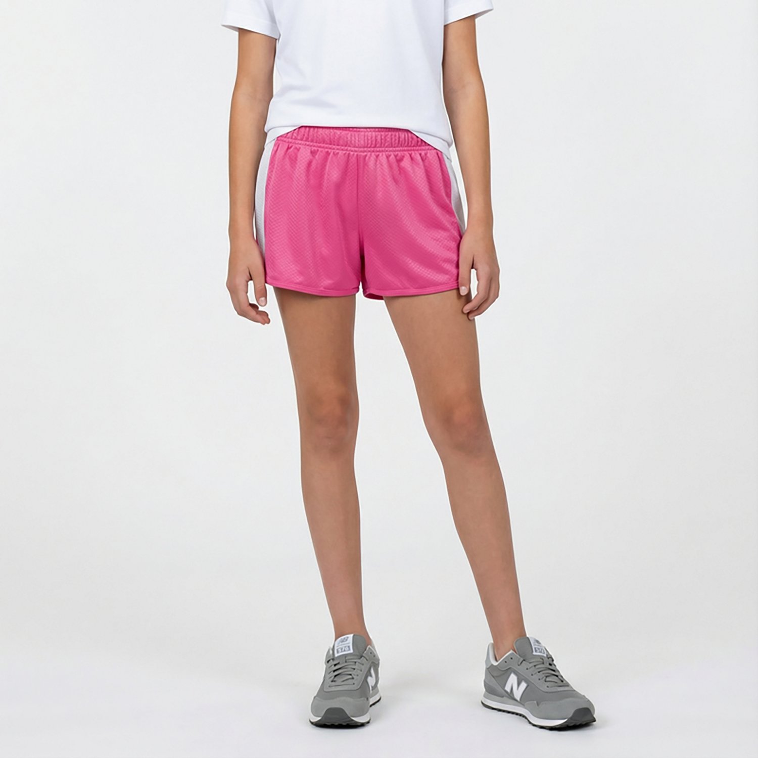 BCG Girls' Colorblock Honeycomb Shorts 3 in - view number 2