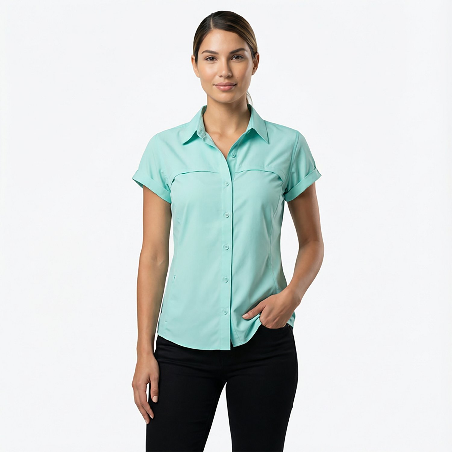 Magellan Outdoors Women's Overcast Fishing Button-Down Shirt                                                                     - view number 2