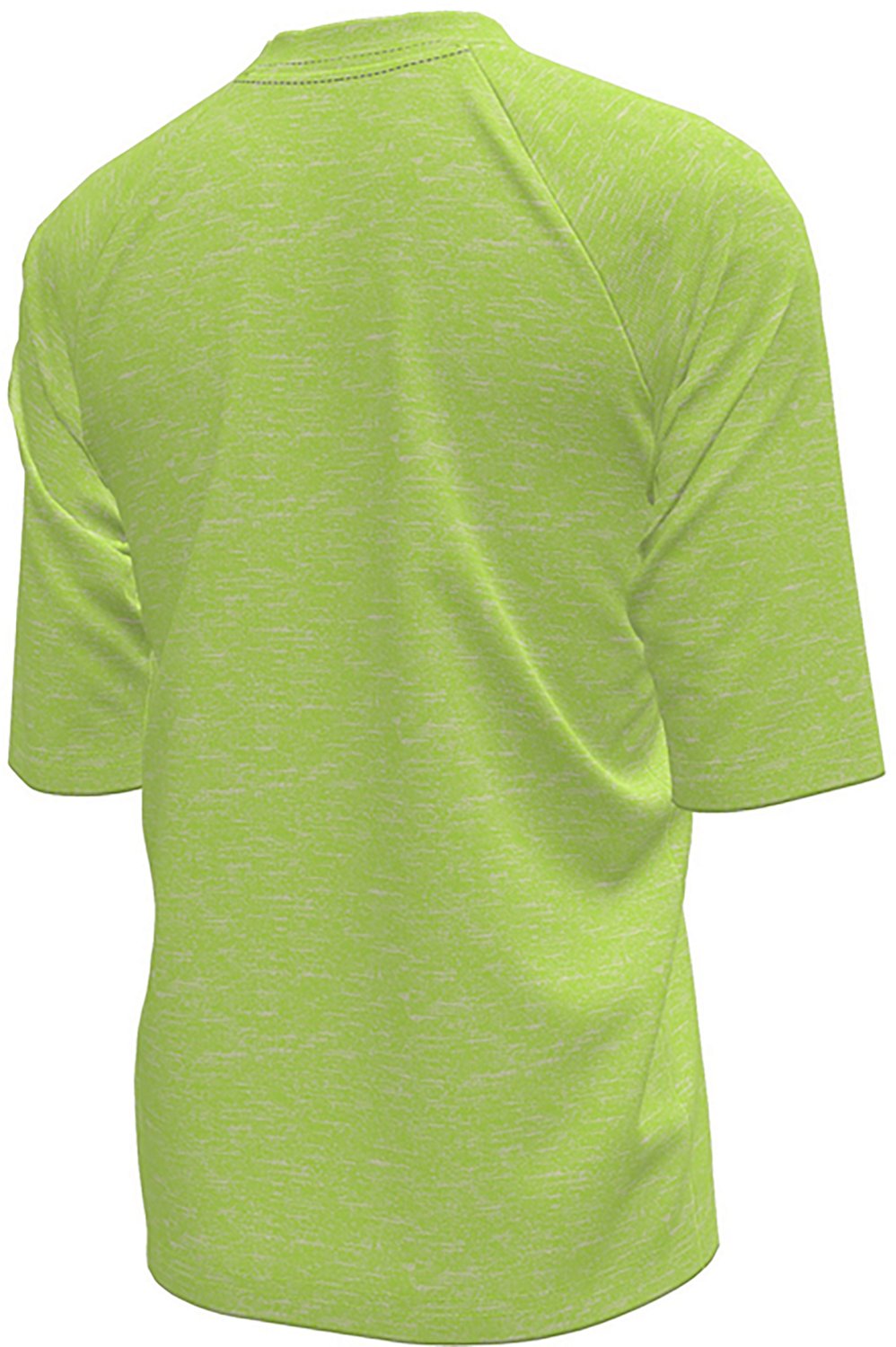Nike Boys' Heather Short Sleeve Hydroguard Rash Guard                                                                            - view number 2