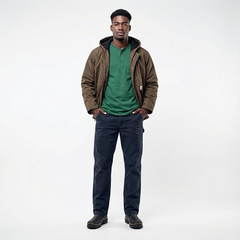 Mens FR Rugged Flex Work Pant, 9.6oz 98% Cotton/2% Spandex Canvas, Navy, 32 in x 32 in