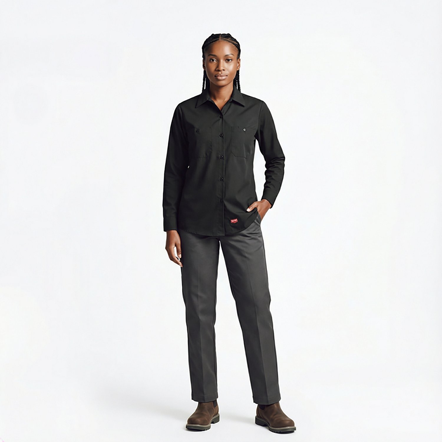 Red Kap Women's MIMIX Long Sleeve Work Shirt