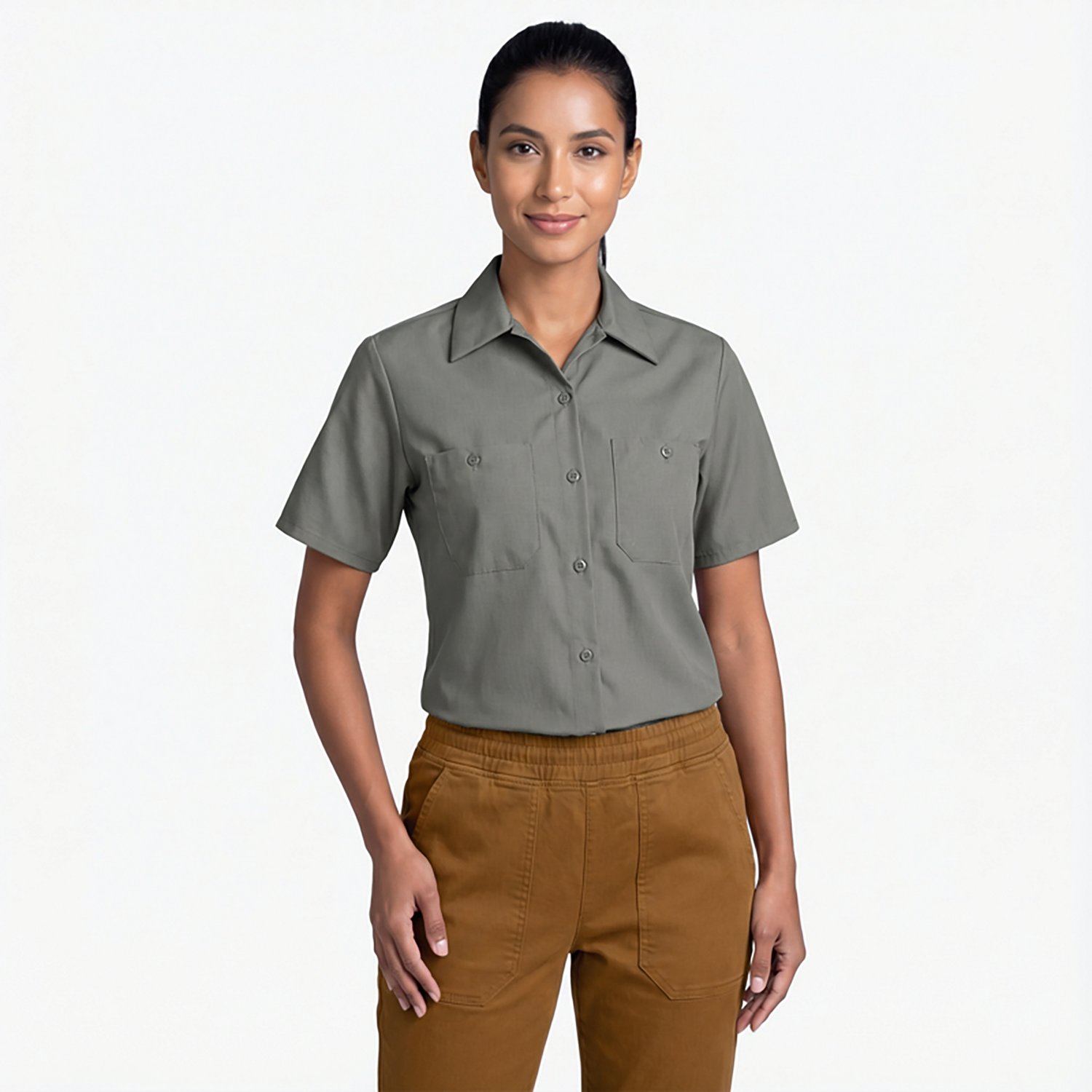 Red Kap Women's MIMIX Short Sleeve Work Shirt                                                                                    - view number 2