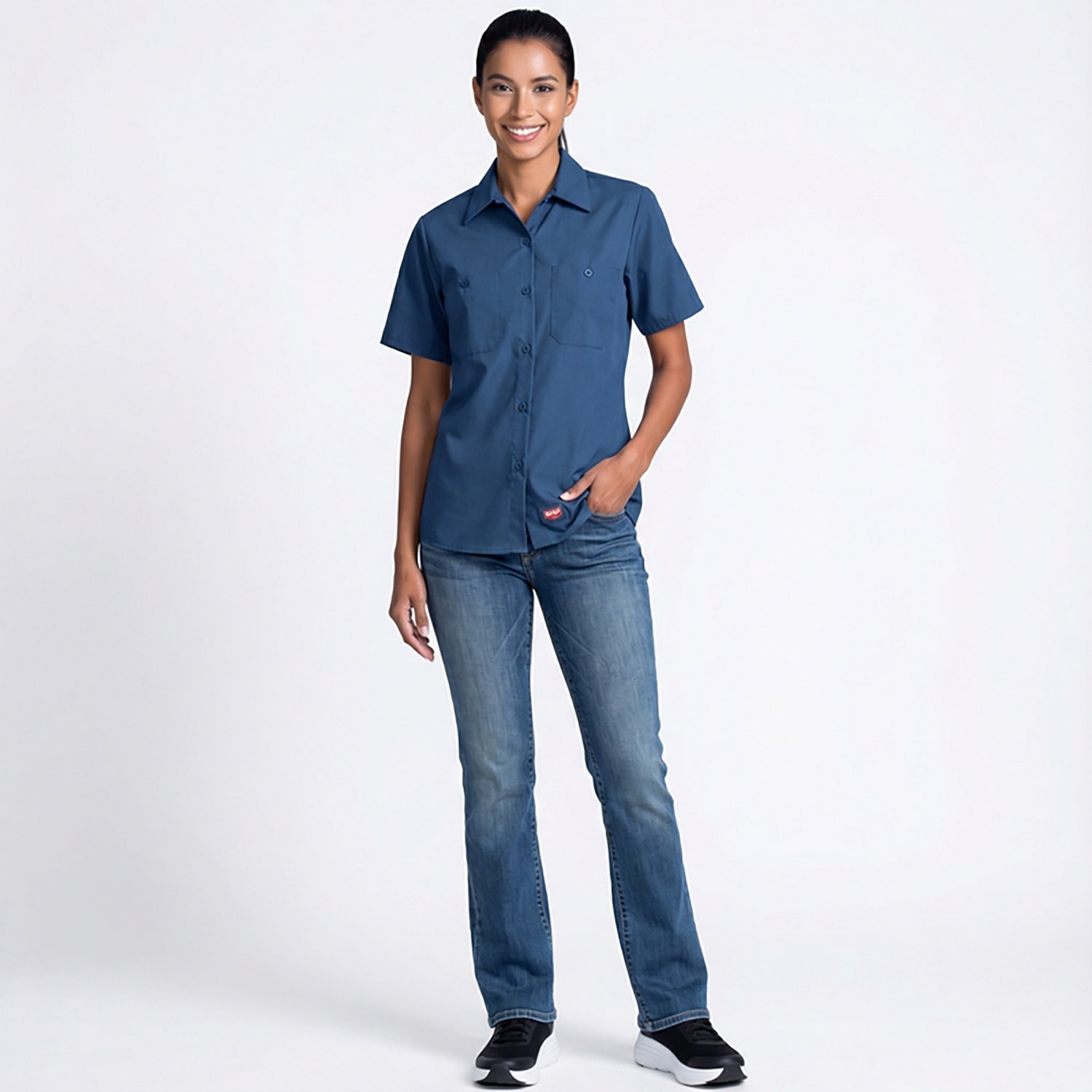 Red Kap Women's MIMIX Short Sleeve Work Shirt