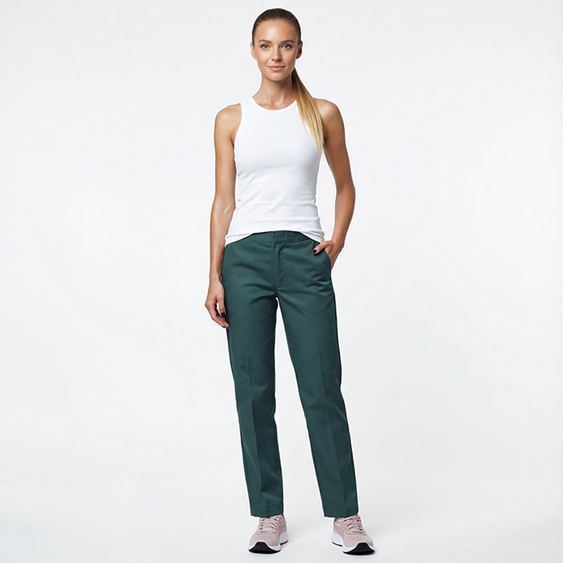 Women's Women's Half Elastic Pant, 20, Spruce Green, Cotton/Polyester