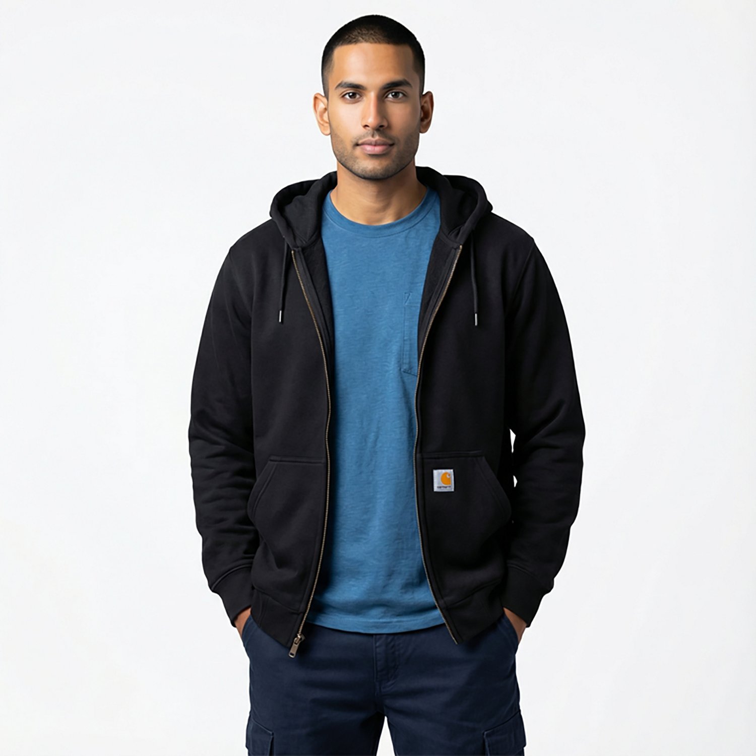 Carhartt Men's' Rain Defender¬Æ Thermal Lined Full-Zip Hoodie - view number 2