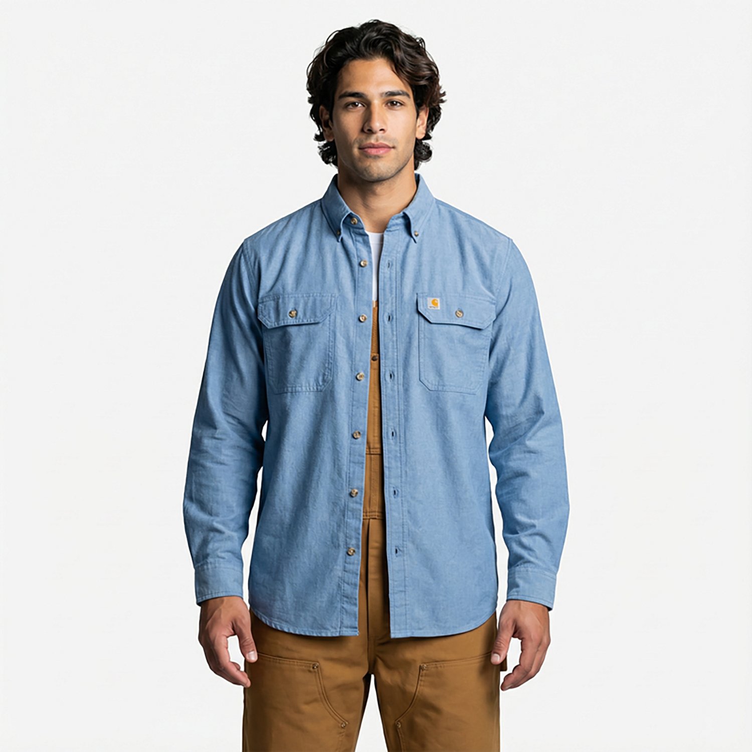 Carhartt Men's TW368 Original Fit Long Sleeve Shirt                                                                              - view number 2
