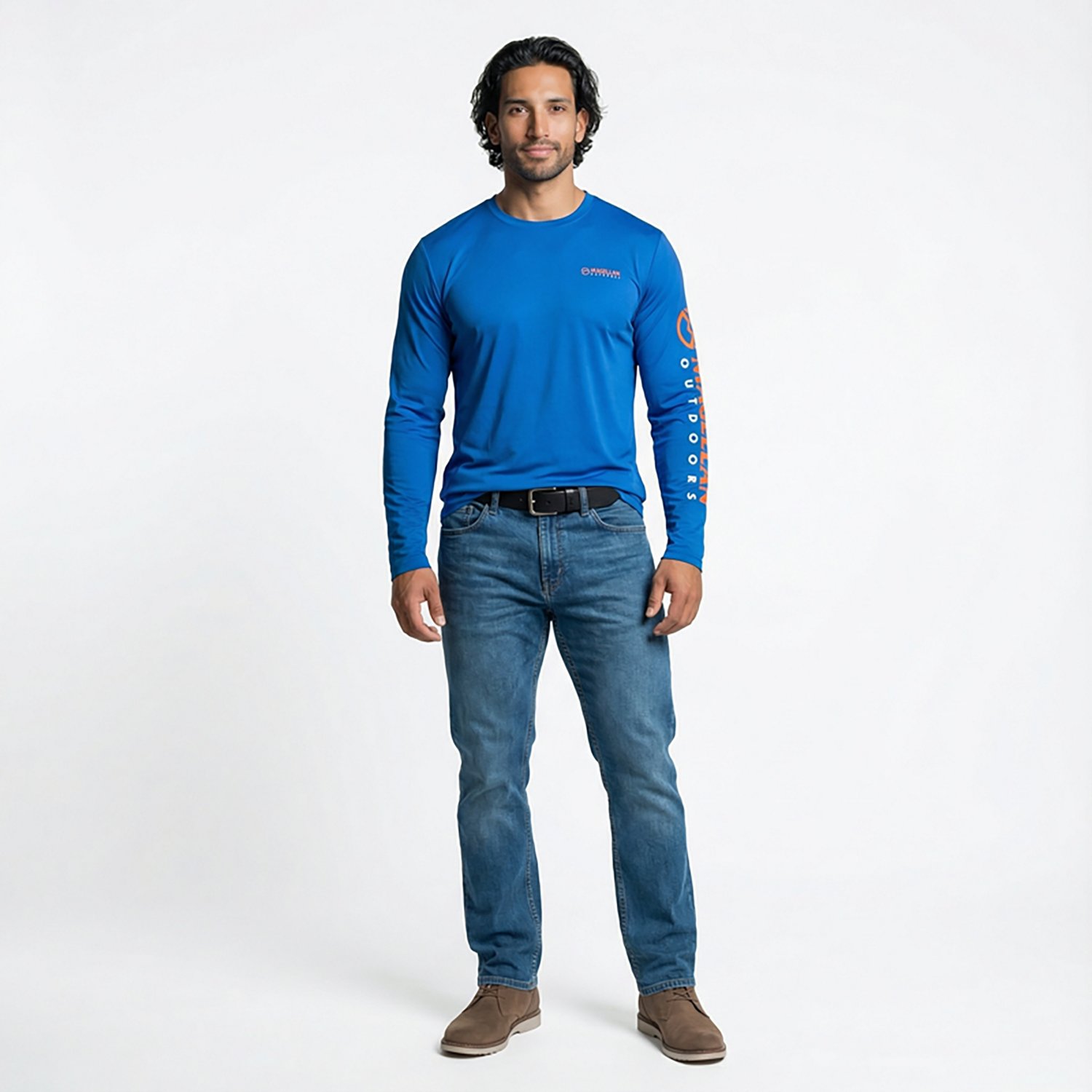 Magellan Outdoors Men's Casting Crew Core Graphic Long Sleeve T-shirt                                                            - view number 5