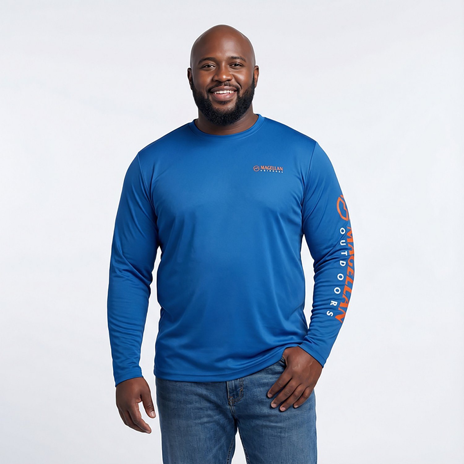 Magellan Outdoors Men's Casting Crew Core Graphic Long Sleeve T-shirt                                                            - view number 6