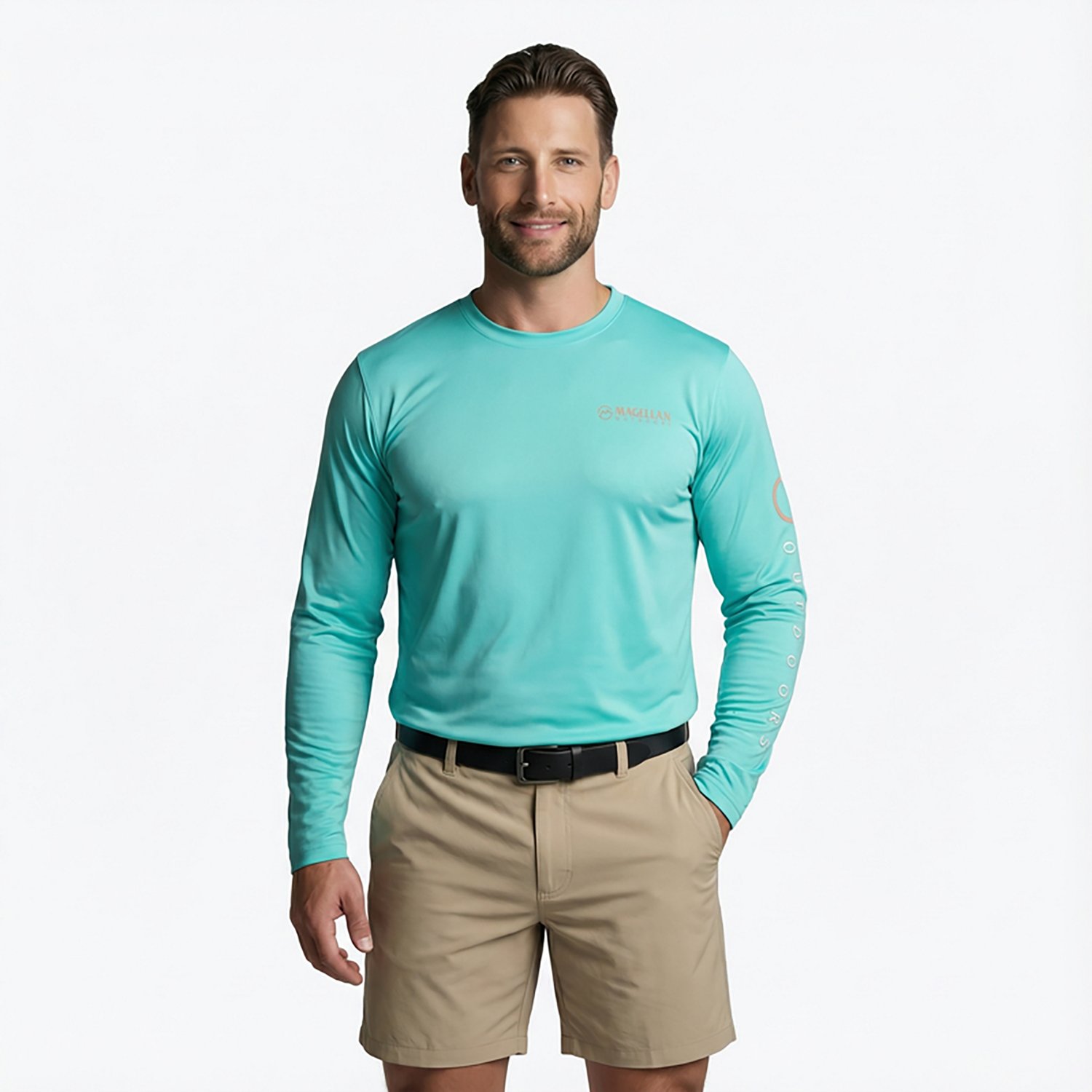 Magellan Outdoors Men's Casting Crew Core Graphic Long Sleeve T-shirt                                                            - view number 6