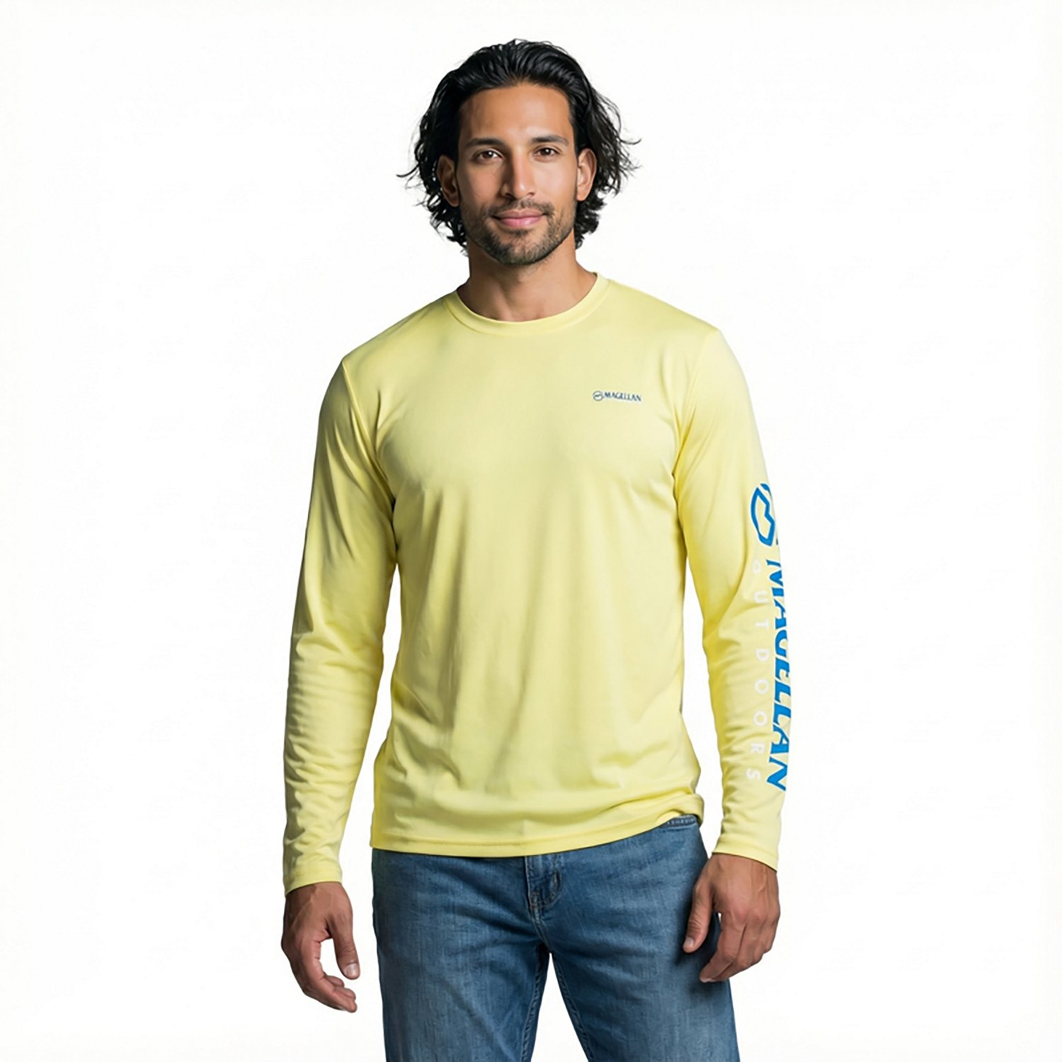 Magellan Outdoors Men's Casting Crew Core Graphic Long Sleeve T-shirt                                                            - view number 2