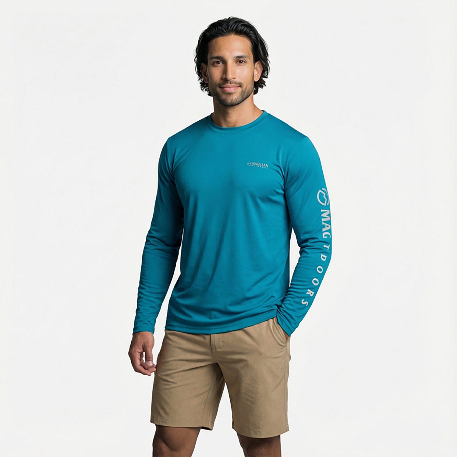 Magellan Outdoors Men's Casting Crew Core Graphic Long Sleeve T-shirt                                                            - view number 2