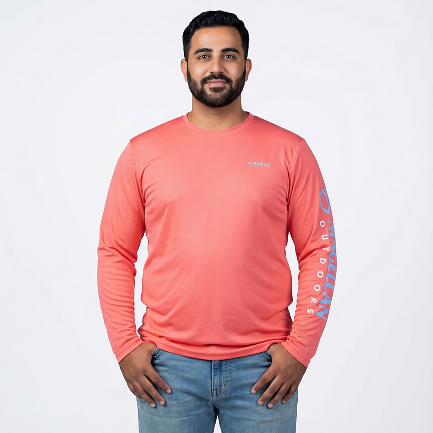 Magellan Outdoors Men's Casting Crew Core Graphic Long Sleeve T-shirt                                                            - view number 2