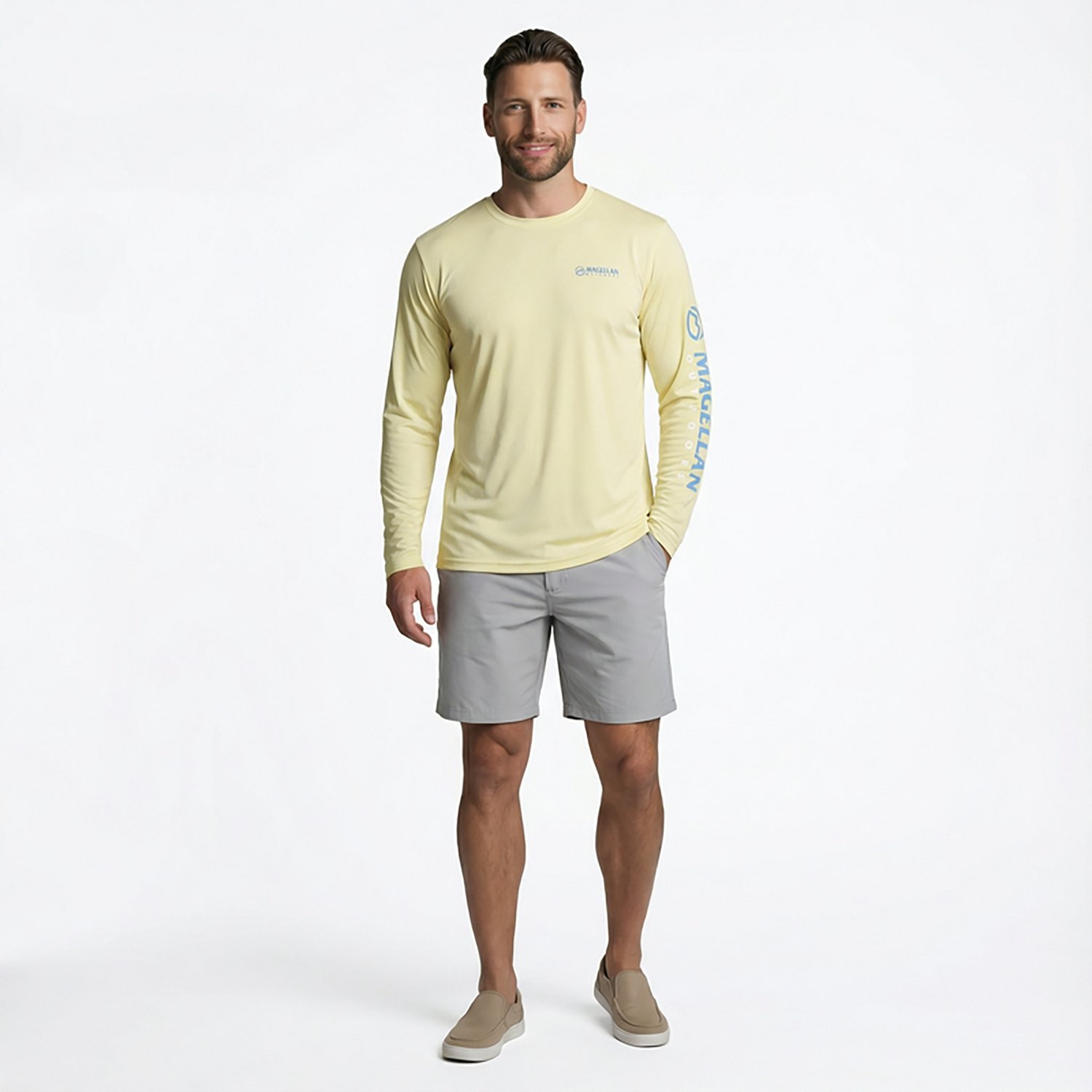 Magellan Outdoors Men's Casting Crew Core Graphic Long Sleeve T-shirt                                                            - view number 3