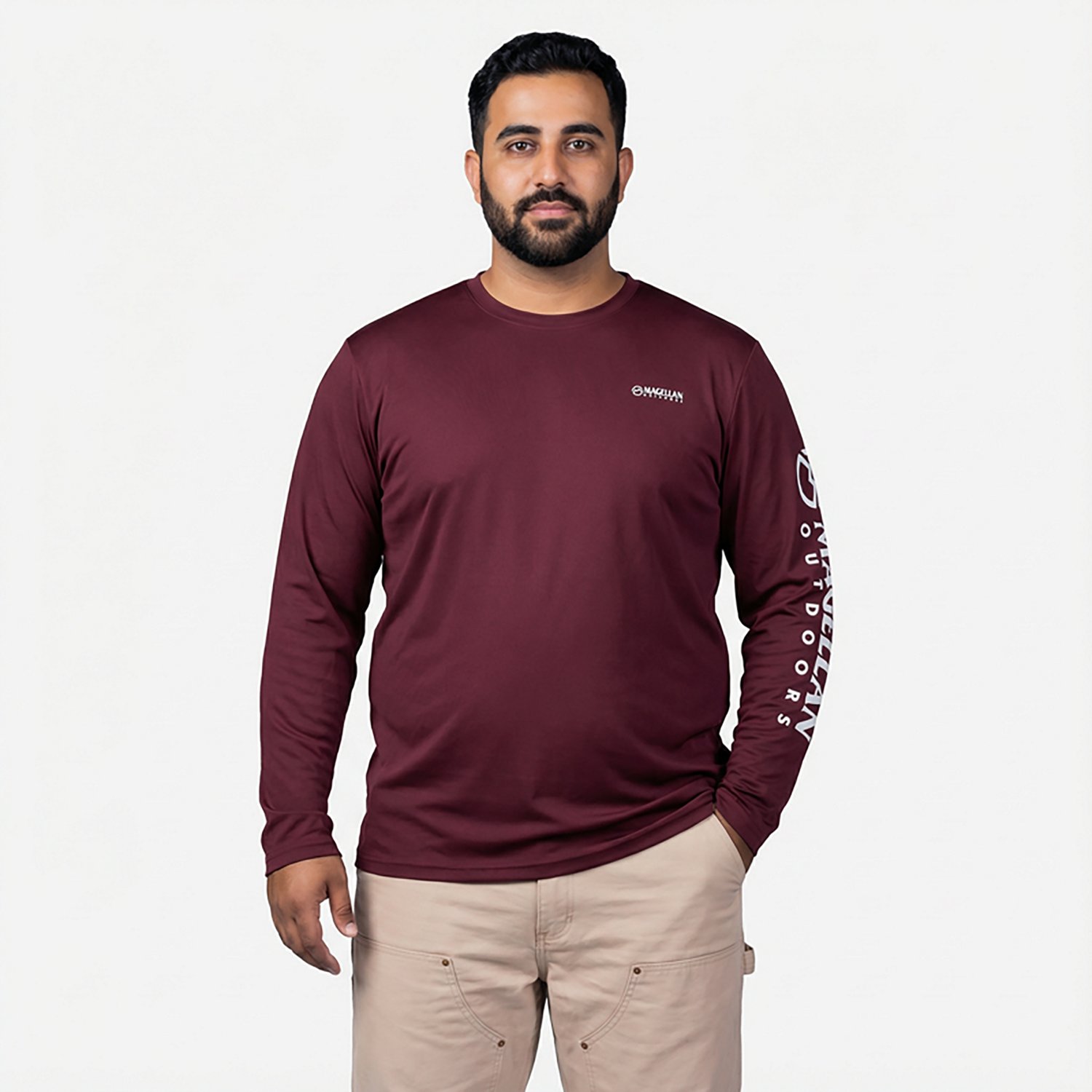 Magellan Outdoors Men's Casting Crew Core Graphic Long Sleeve T-shirt                                                            - view number 2