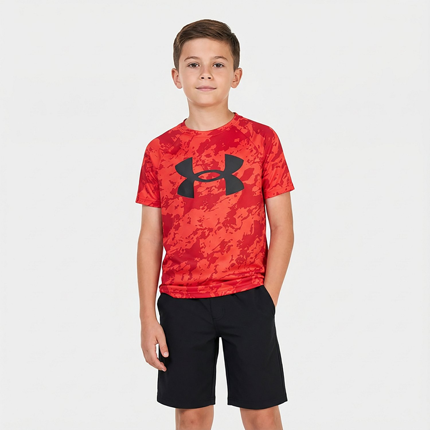 Under Armour Boys' UA Tech Printed Short Sleeve T-shirt                                                                          - view number 2