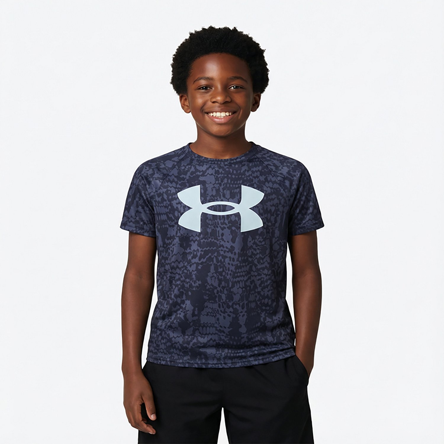 Under Armour Boys' UA Tech Printed Short Sleeve T-shirt                                                                          - view number 2