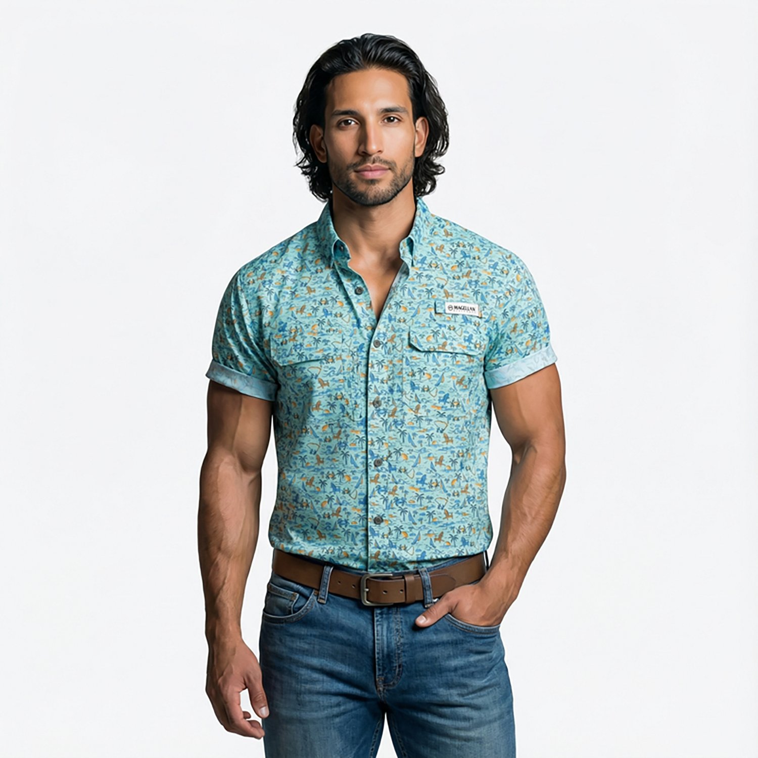 Magellan Outdoors Men's Local State Print South Carolina Short Sleeve Shirt - view number 2