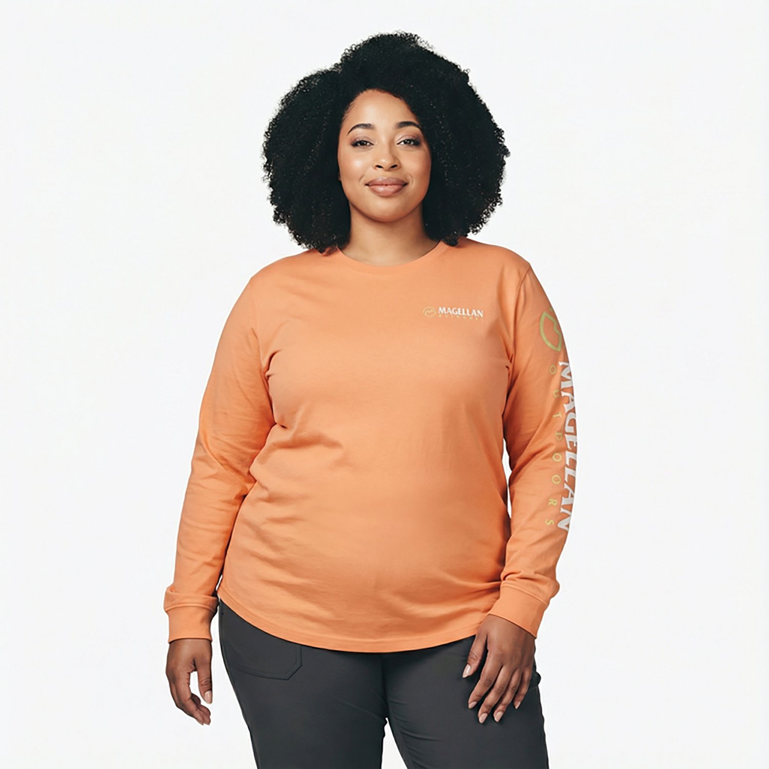 Magellan Outdoors Women's Grotto Falls Plus Size Long Sleeve T-shirt - view number 6