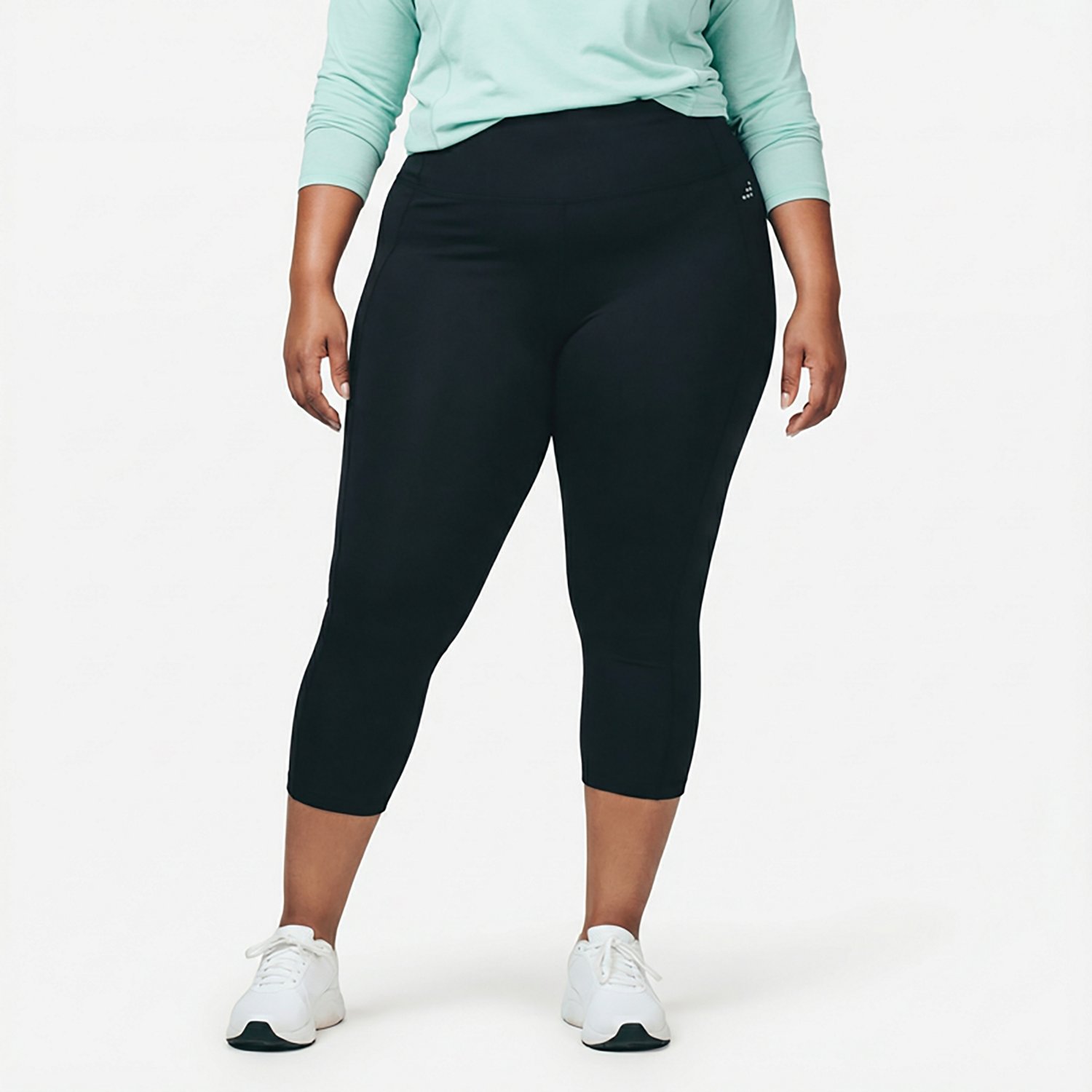BCG Women’s Plus Size Tummy Control Cropped Leggings - view number 2
