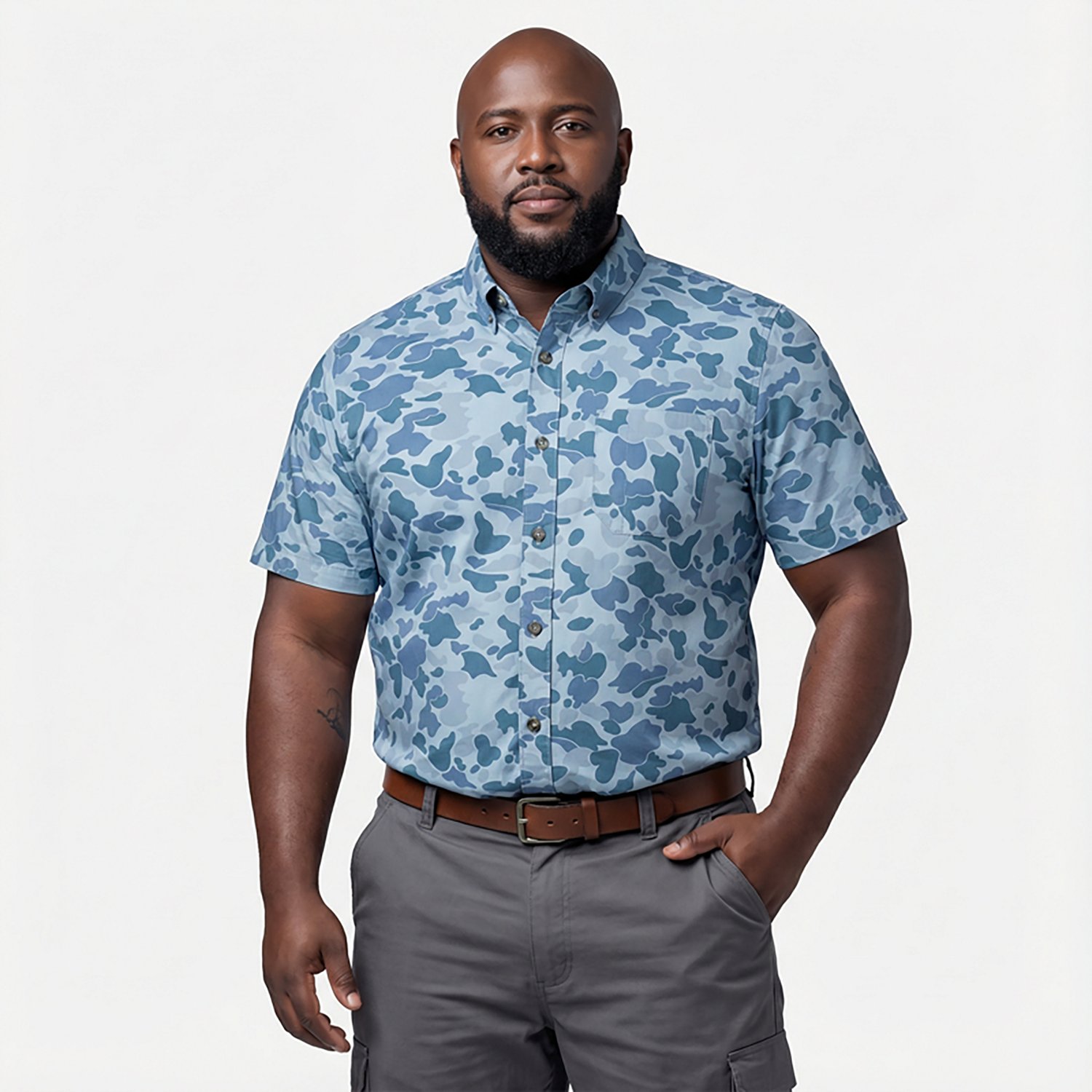 Magellan Outdoors Men's Summerville Print Short Sleeve Shirt - view number 2