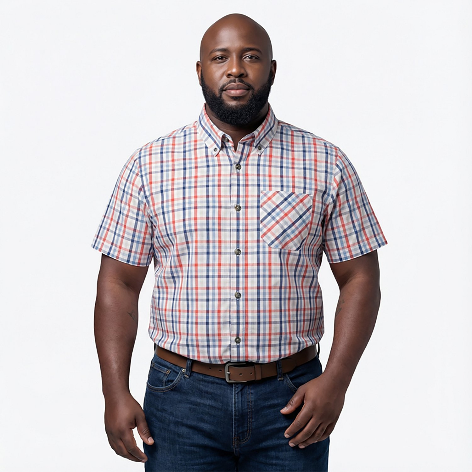 Magellan Outdoors Men's Summerville Plaid Short Sleeve Shirt - view number 2