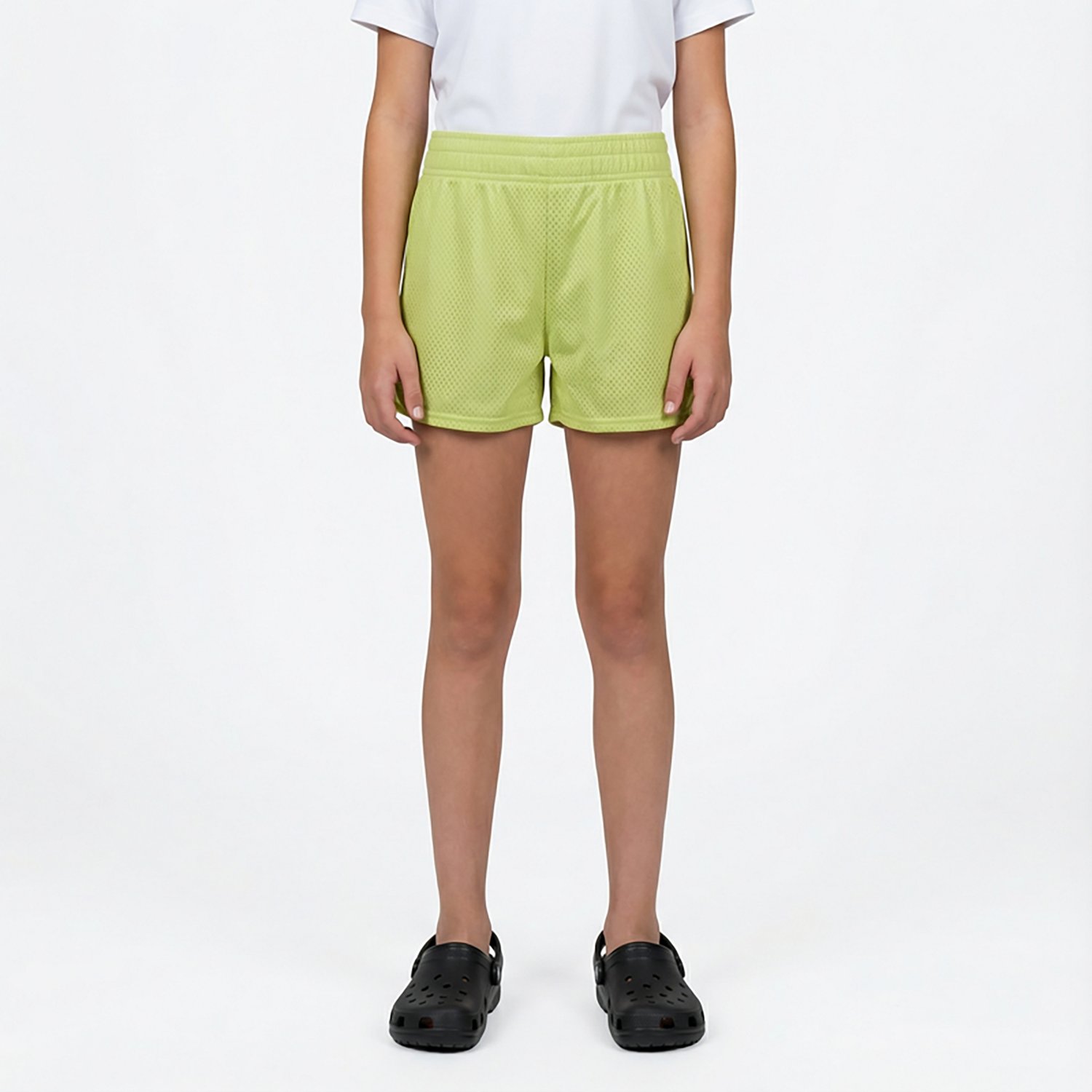 BCG Girls' Recycled Contrast Mesh Shorts - view number 2