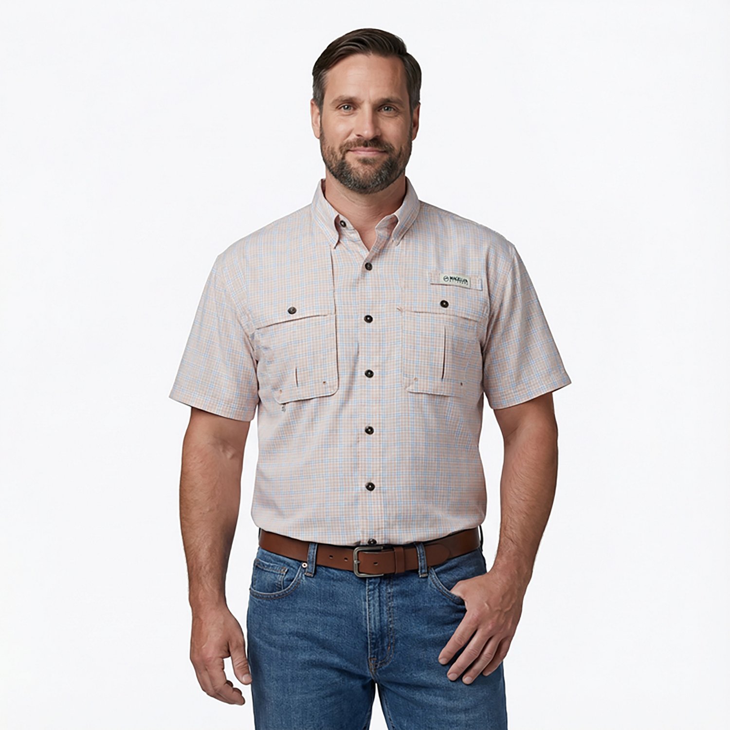 Magellan Outdoors Men's Aransas Pass Button Down Shirt - view number 2