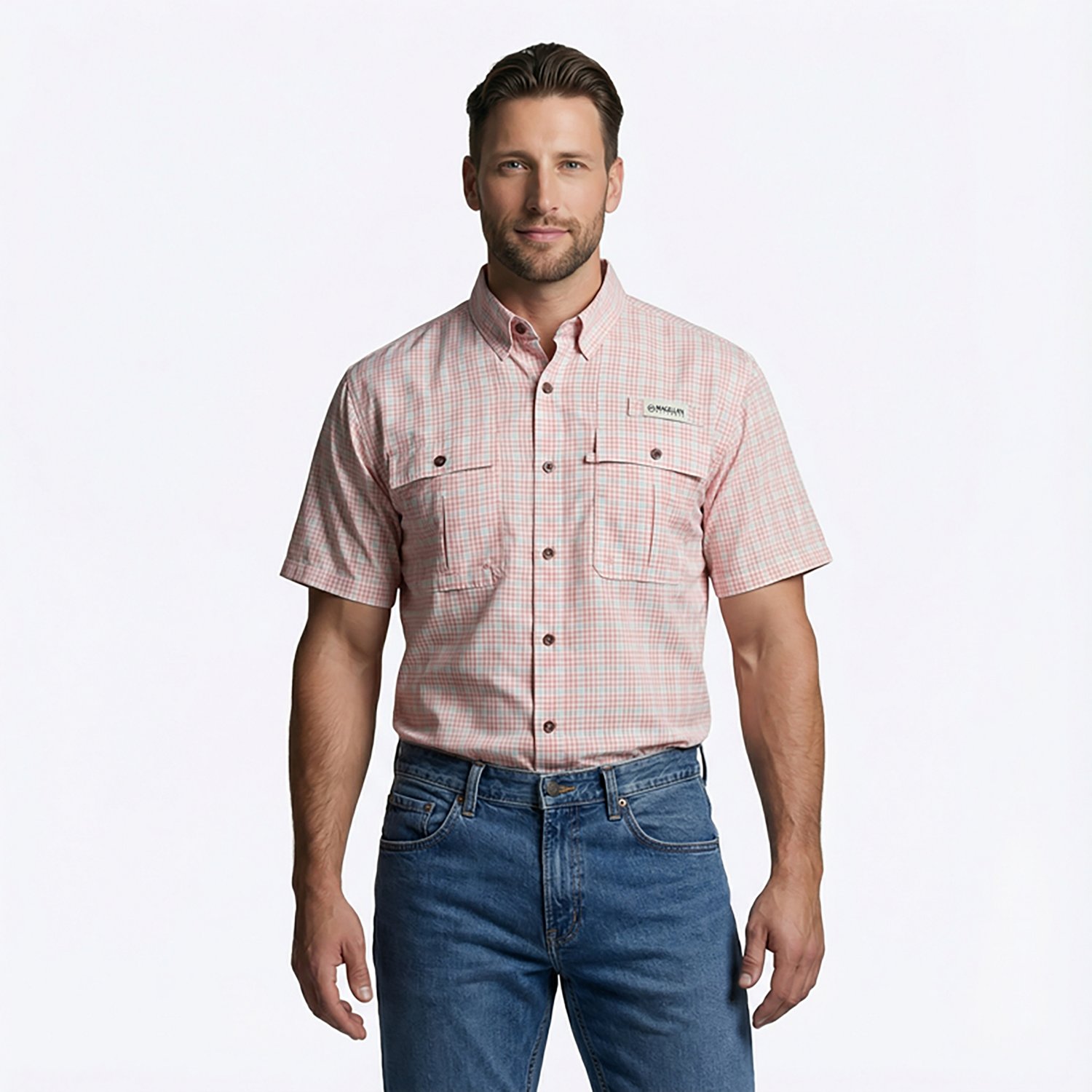 Magellan Outdoors Men's Aransas Pass Button Down Shirt - view number 2