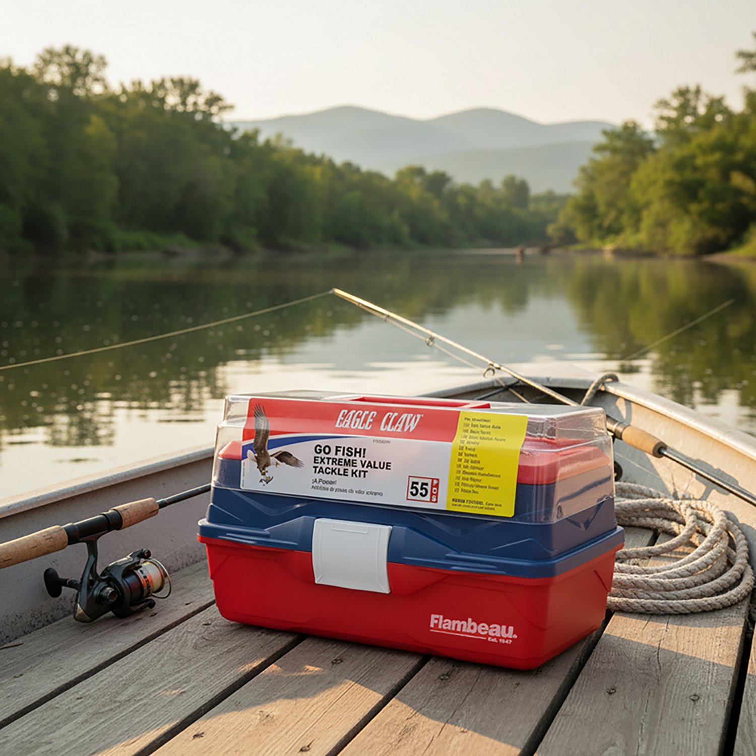 Eagle Claw Go Fish 55 Piece Tackle Box                                                                                           - view number 4